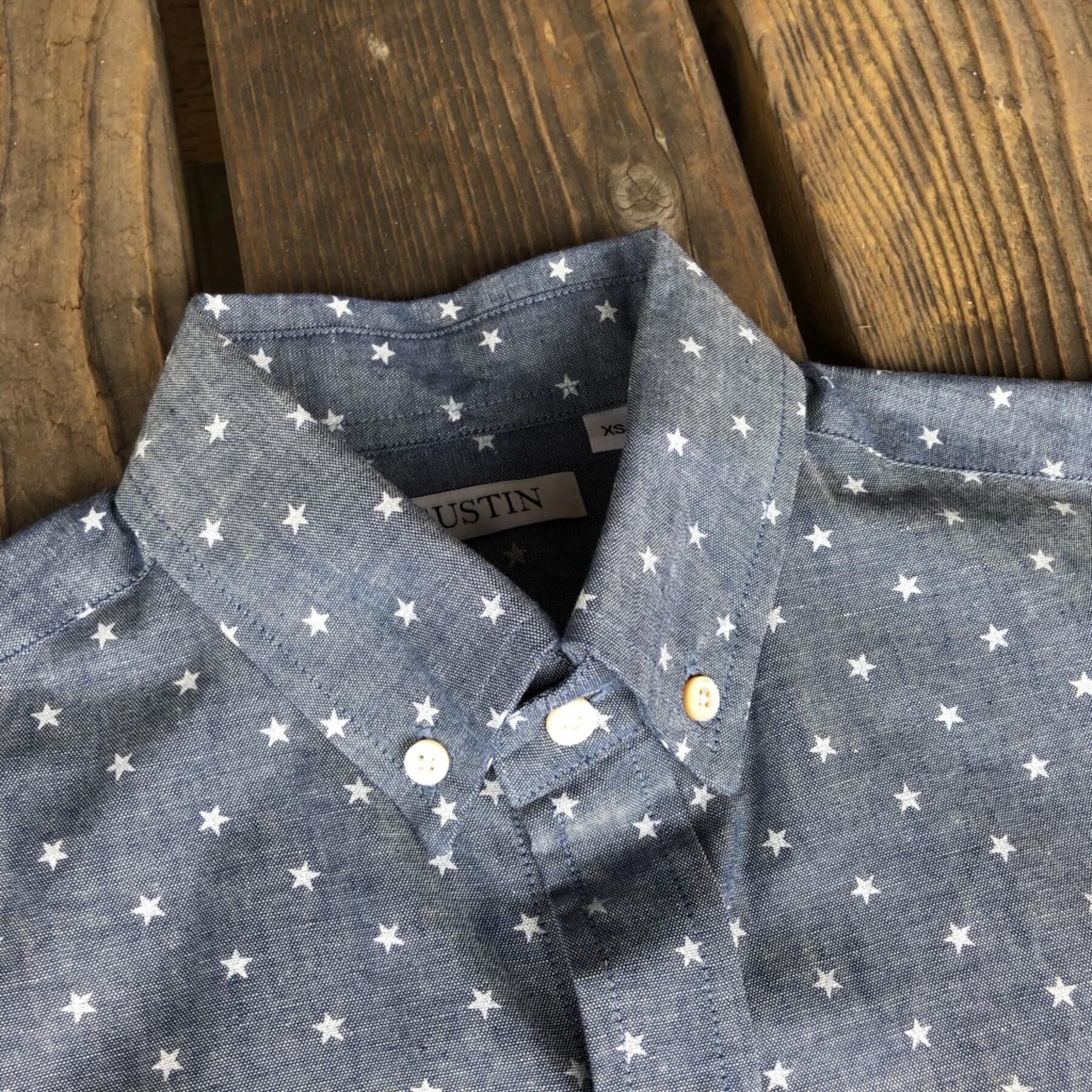 gustin #597 indigo star chambray