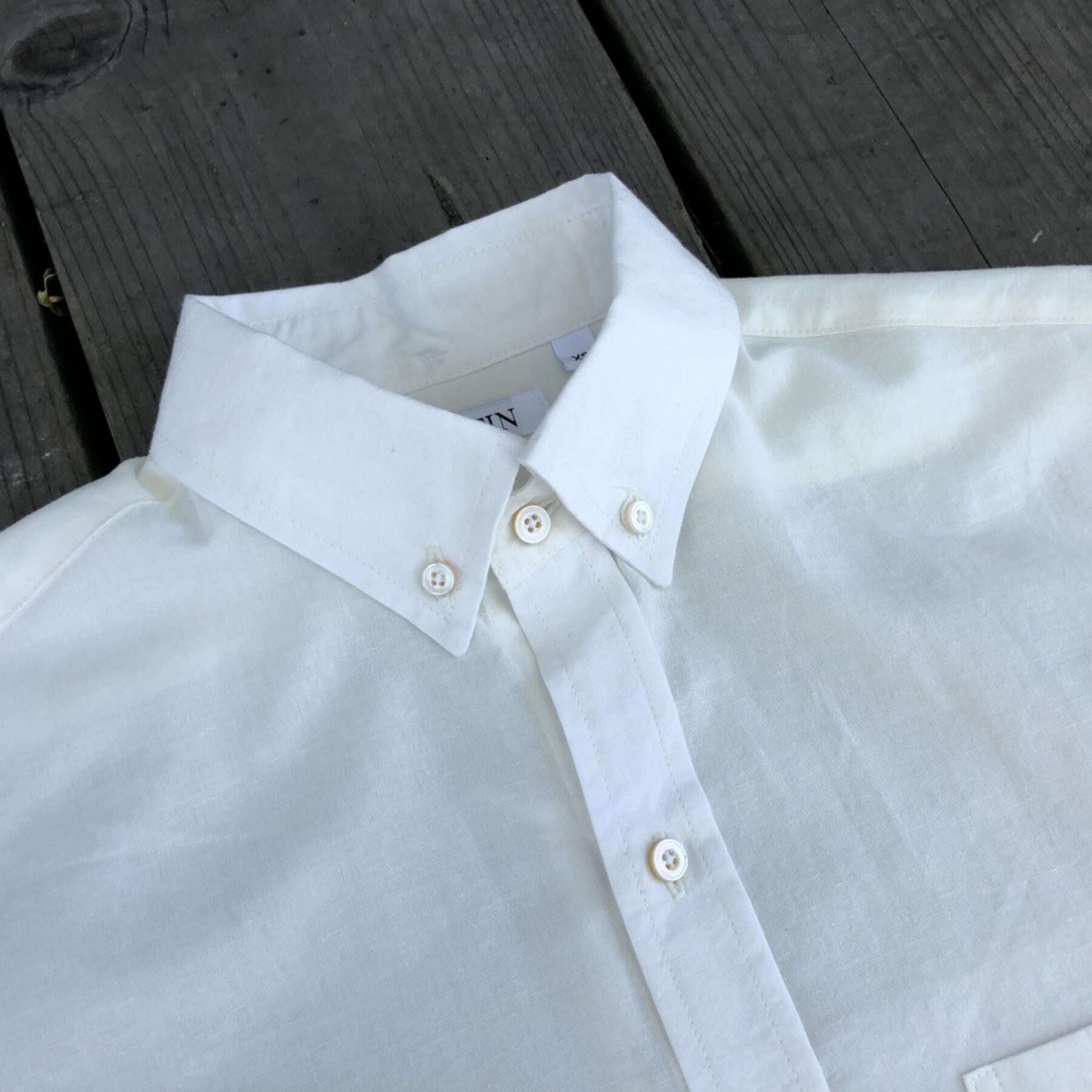 gustin #598 white hemp chambray