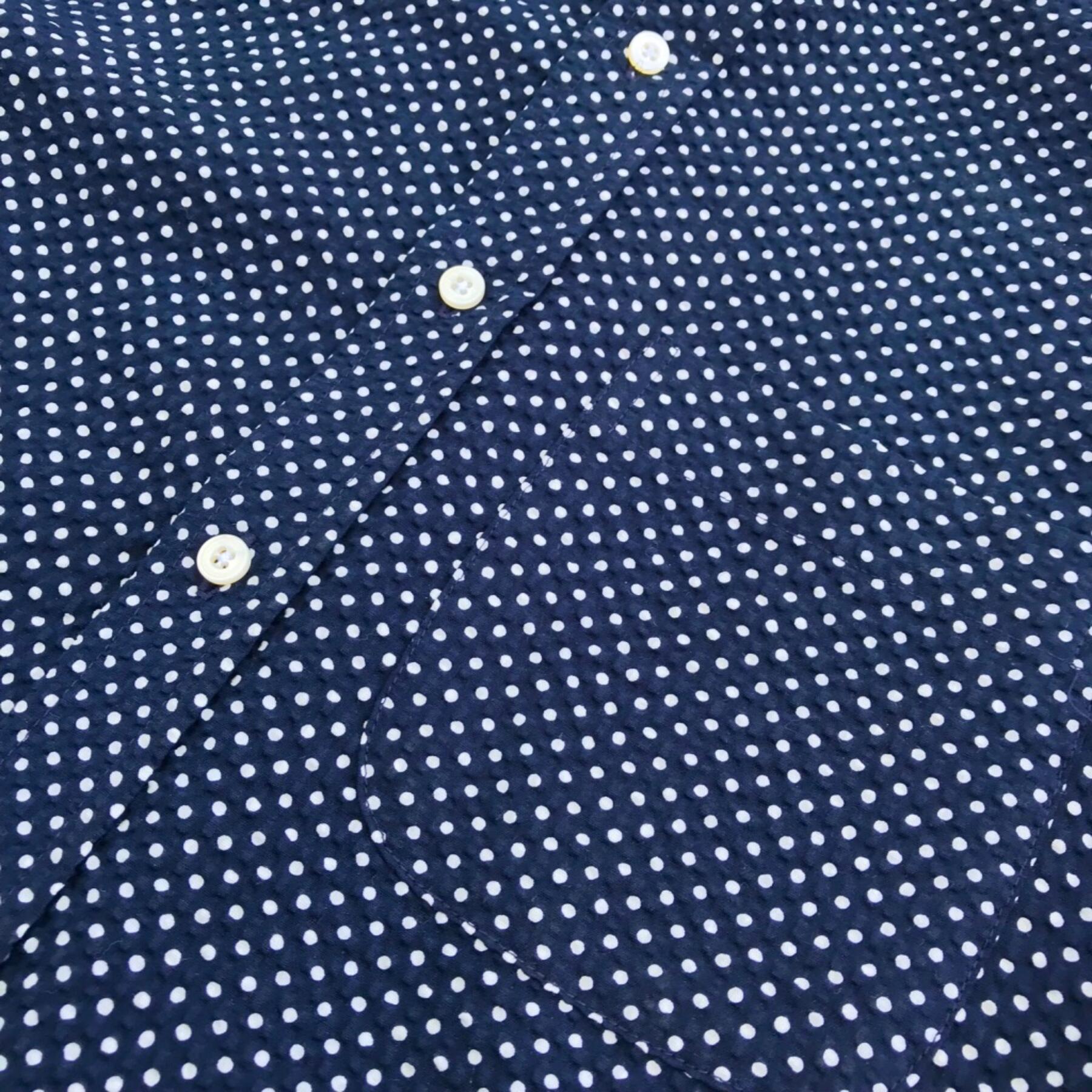 gustin #599 navy dot seersucker