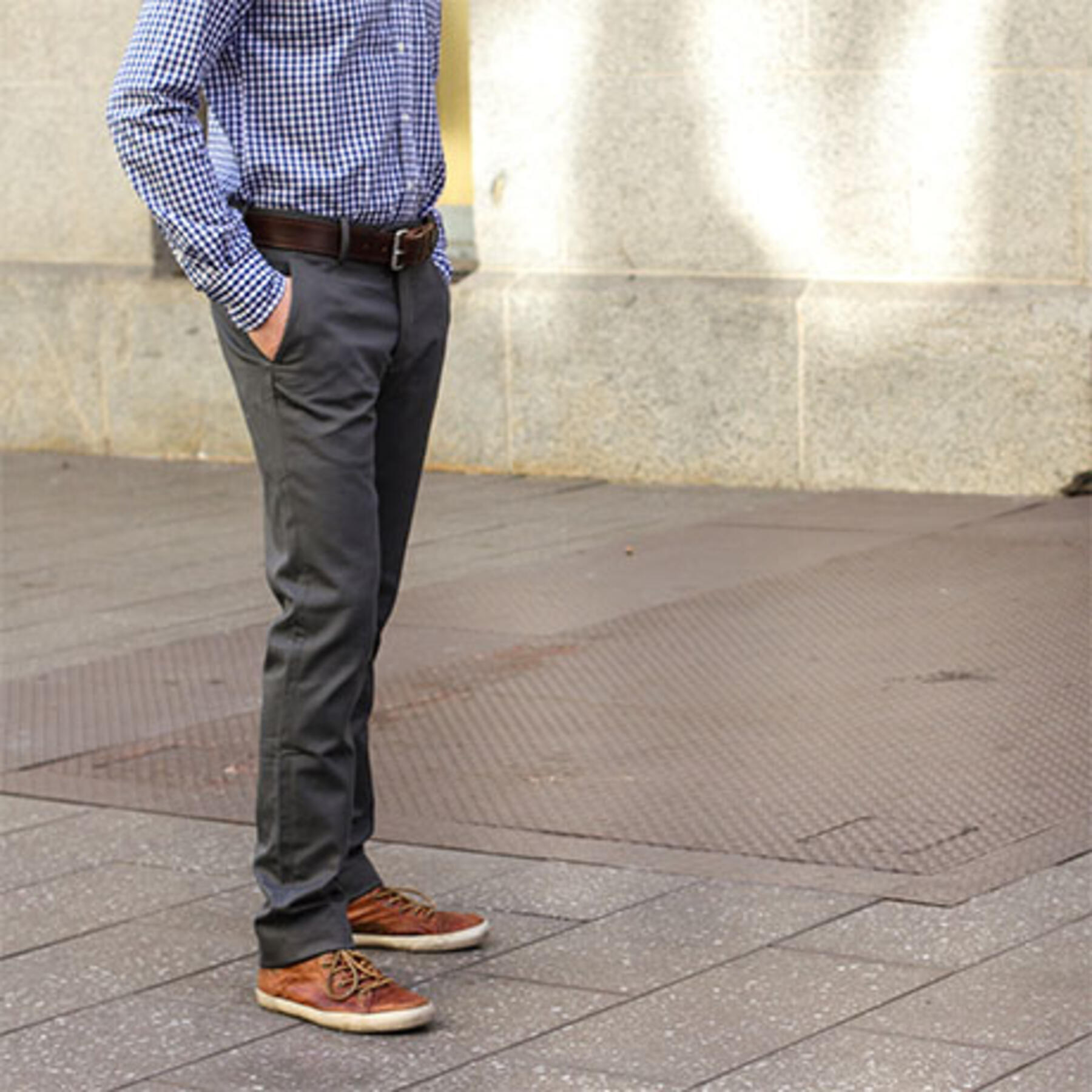 gustin #176 blue grey american chinos