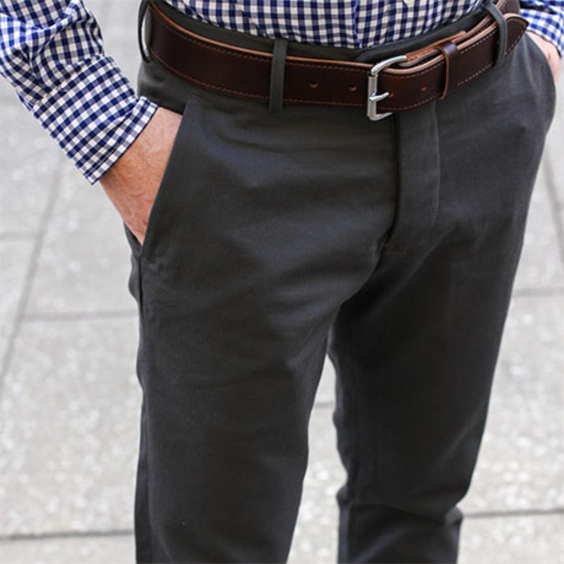 gustin #176 blue grey american chinos