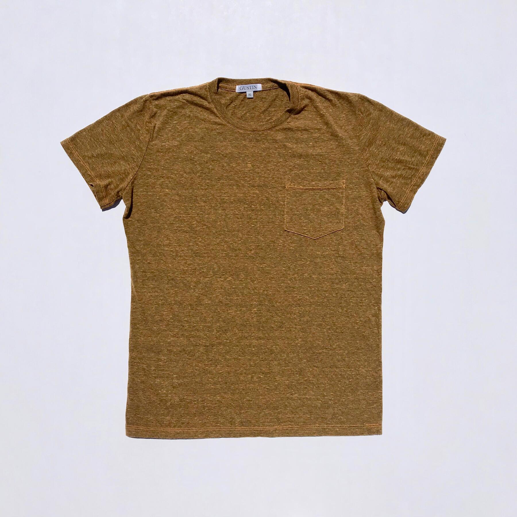 gustin usa heather pocket t-shirt - 3pk (fern green, faded blue, bronze)