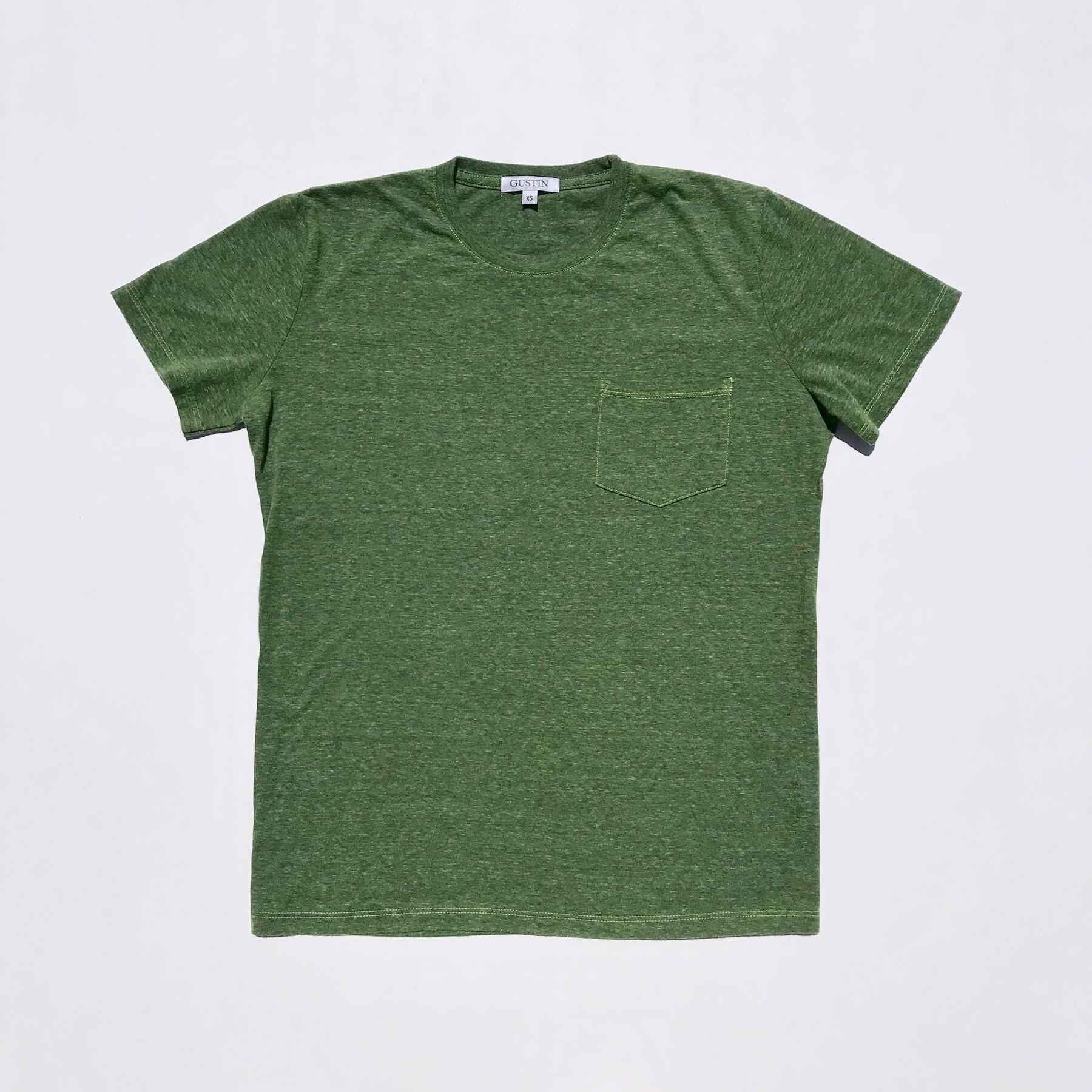 gustin usa heather pocket t-shirt - 3pk (fern green, faded blue, bronze)