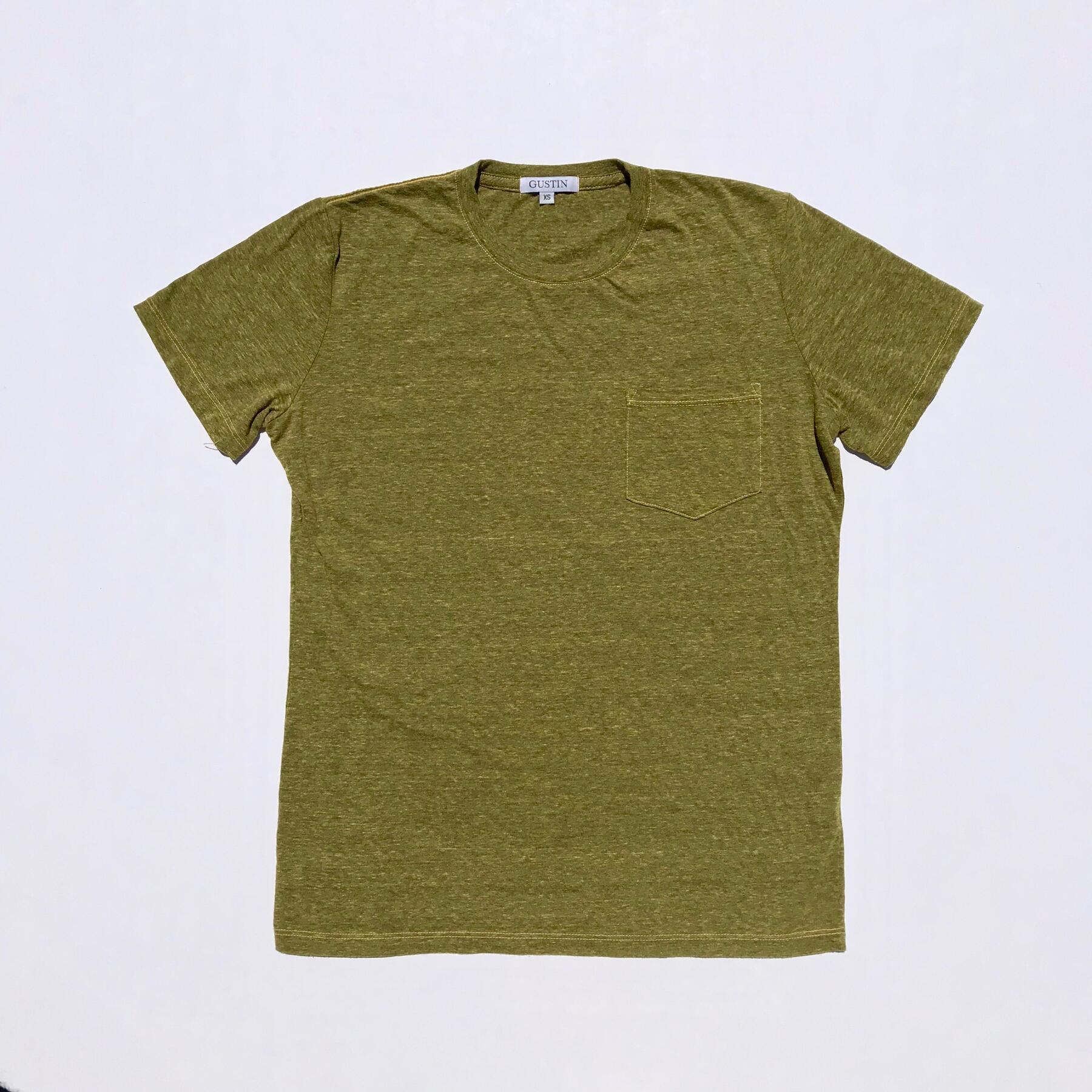 gustin usa heather pocket t-shirt - 3pk (royal blue, crimson, gold)