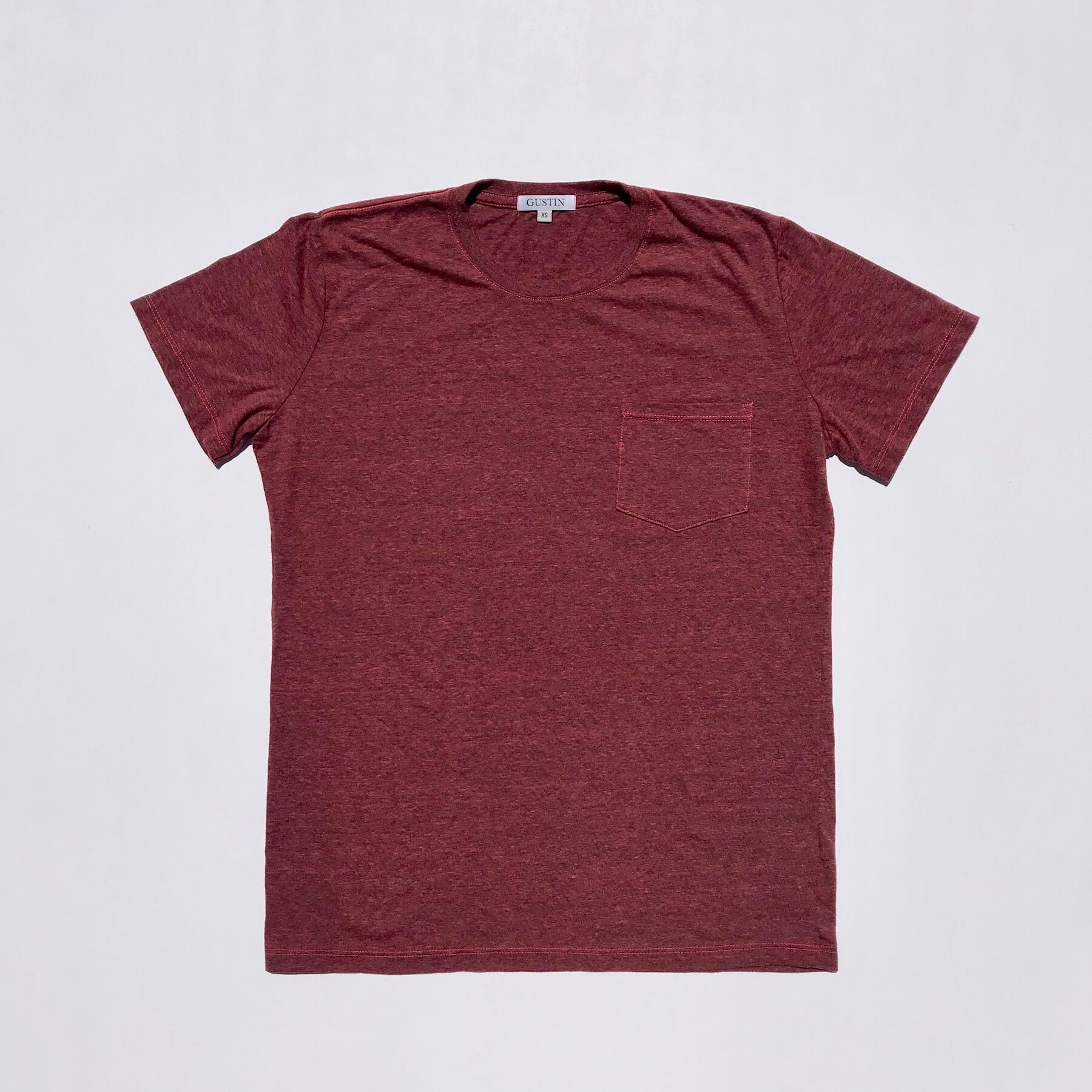 gustin usa heather pocket t-shirt - 3pk (royal blue, crimson, gold)