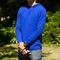 gustin superlight slub hoodie - royal