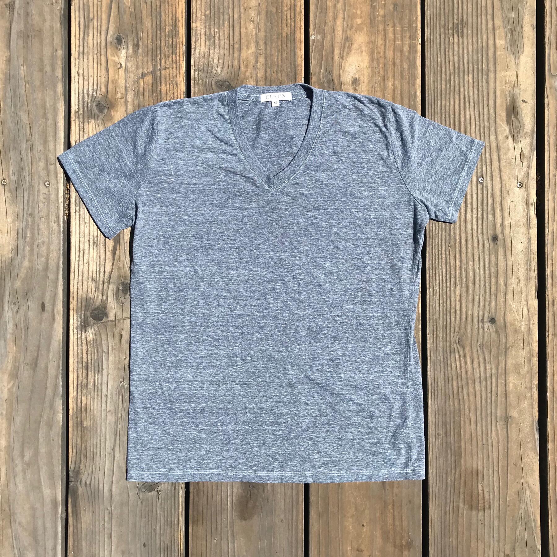gustin usa heather v-neck t-shirt 3pk (crimson, sky blue, gold)