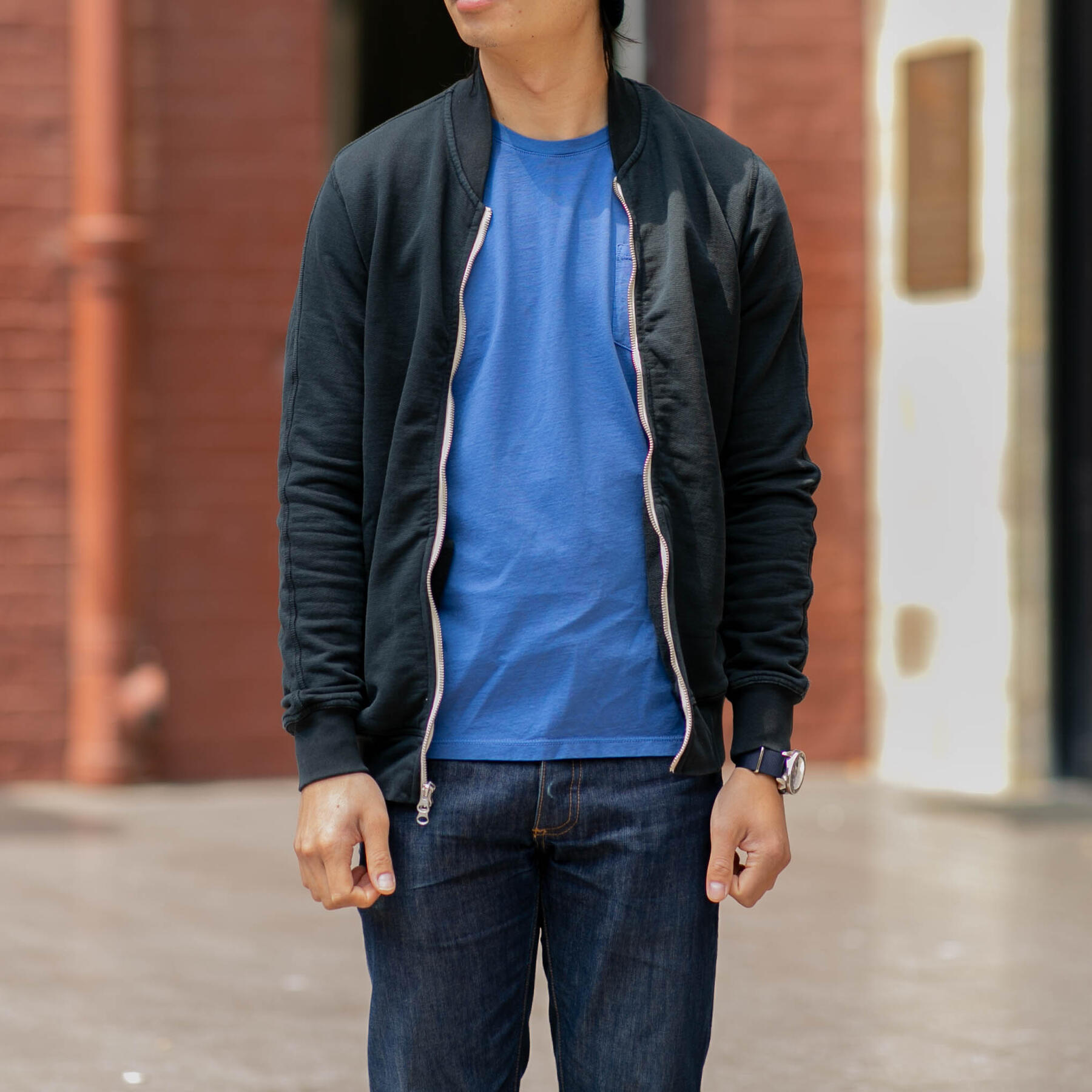 gustin varsity jacket - black