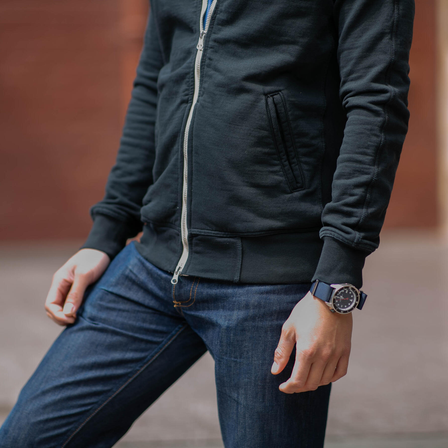 gustin varsity jacket - black