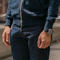 gustin varsity jacket - navy