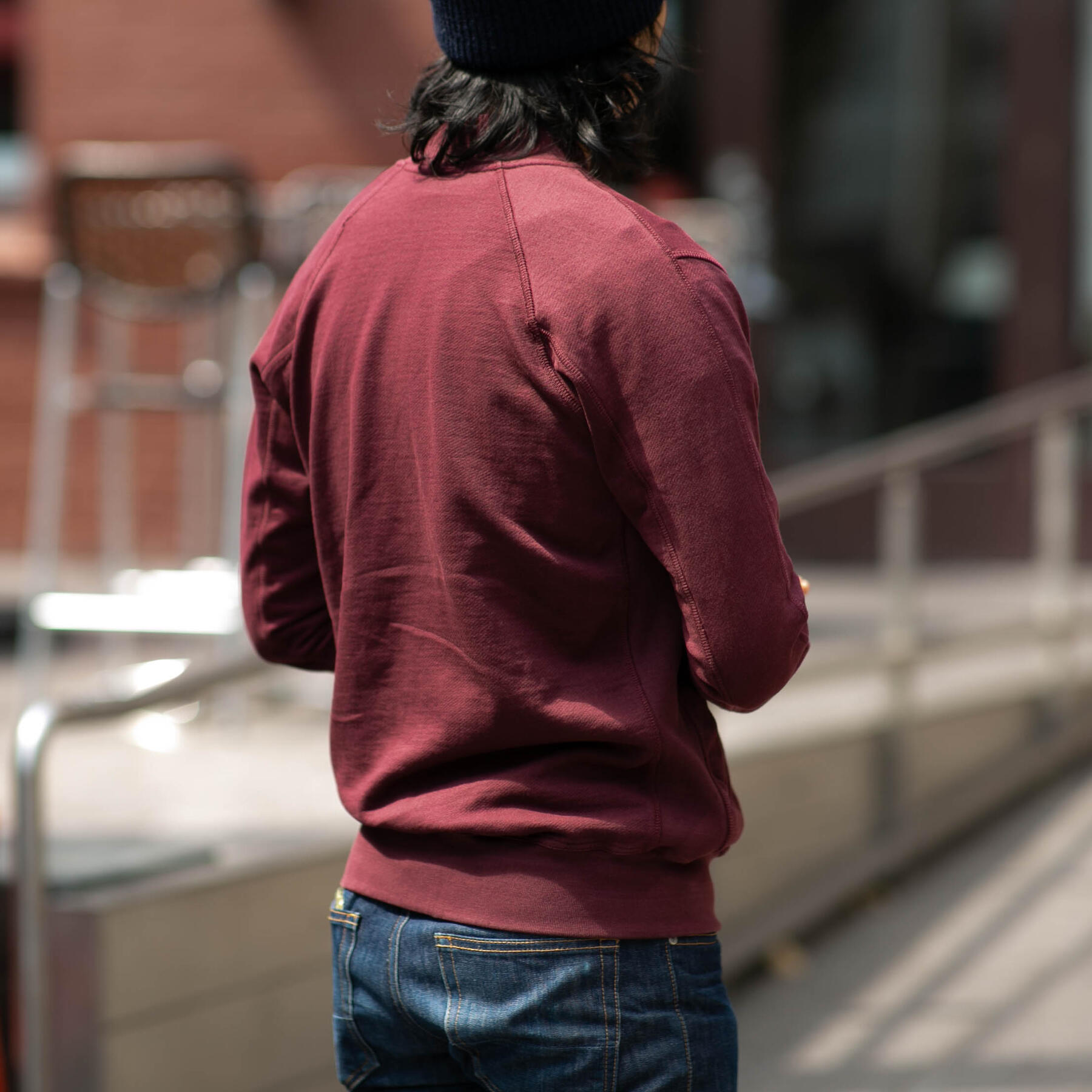 gustin varsity jacket - crimson
