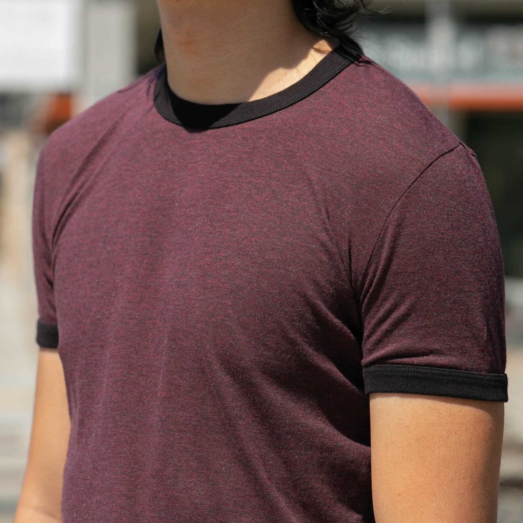 gustin ringer heather t-shirt 3pk - graphite, burgundy, coal