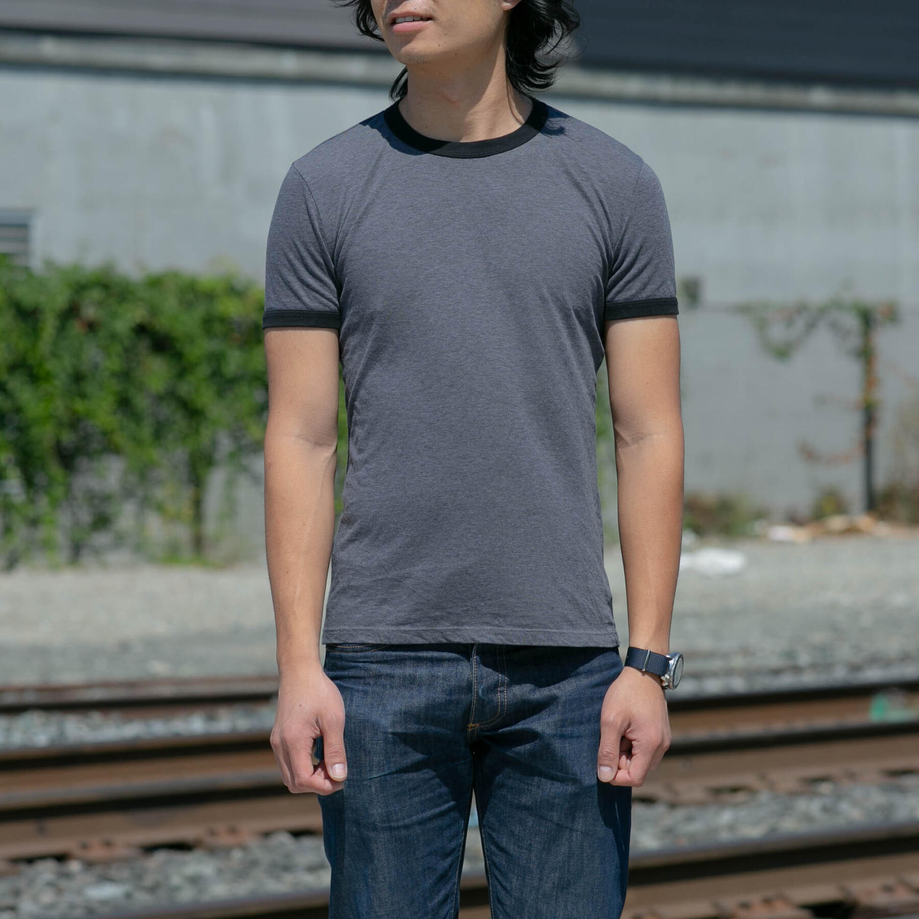 gustin ringer heather t-shirt 3pk - graphite, burgundy, coal