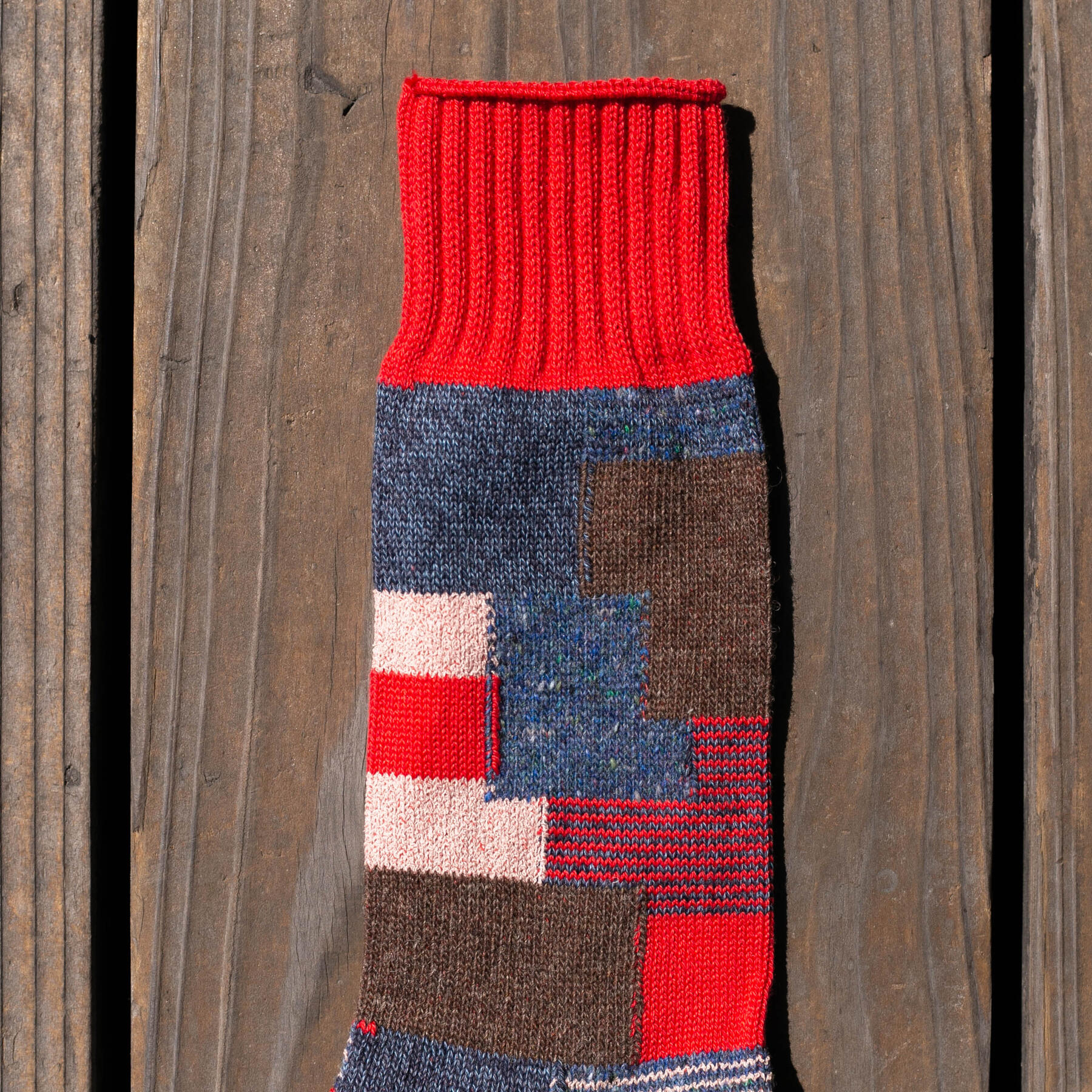 gustin japan patchwork sock 2pk