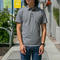 gustin usa pocket polo - grey