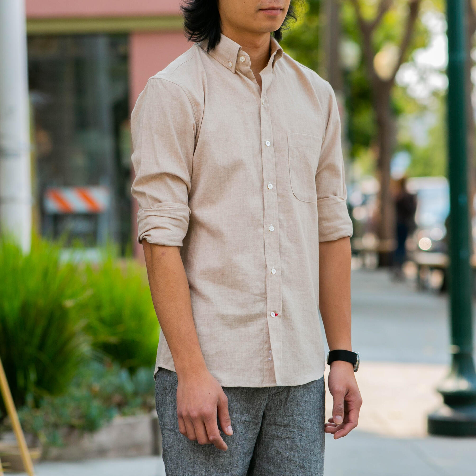 gustin #610 camel brushed heather
