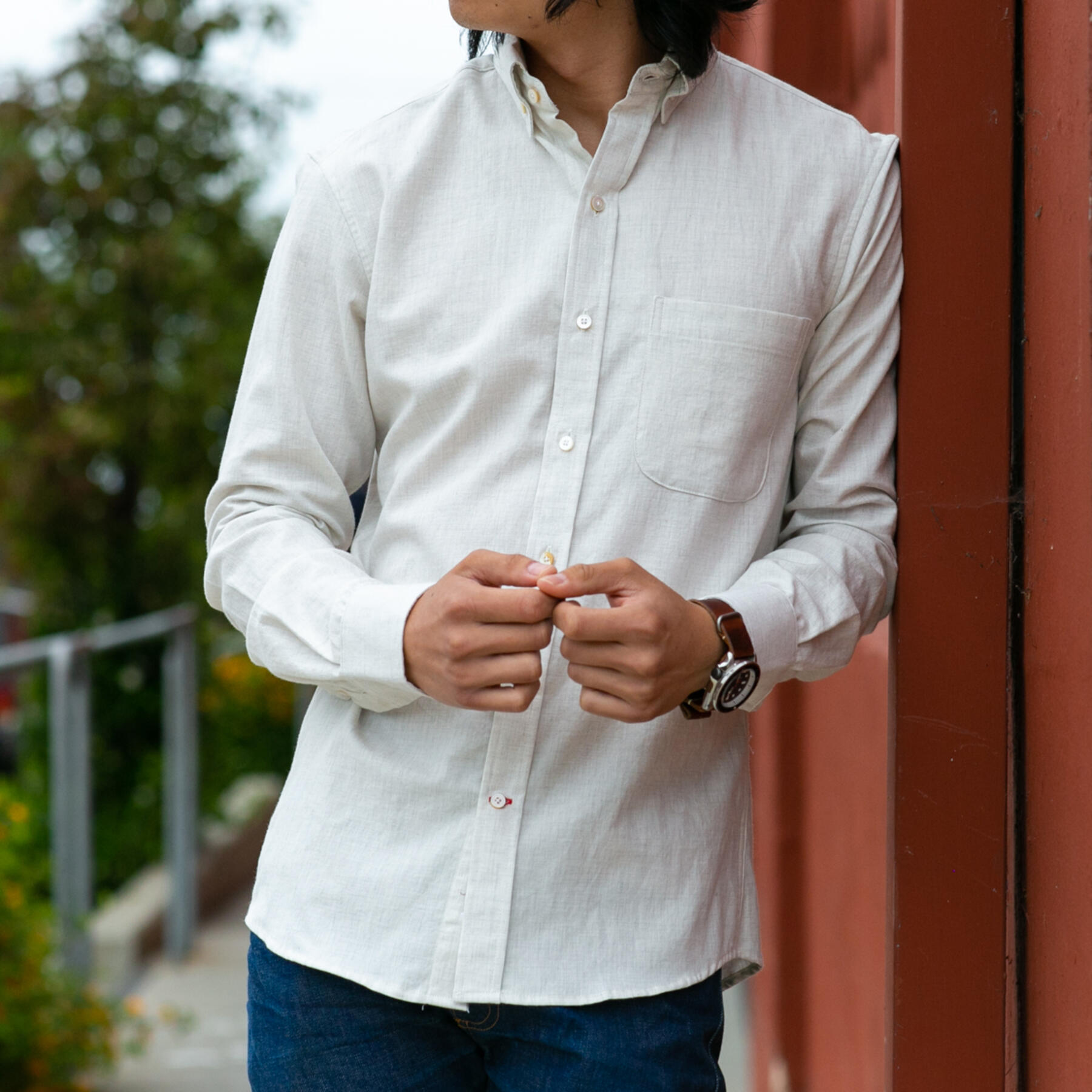 gustin #611 ivory brushed heather