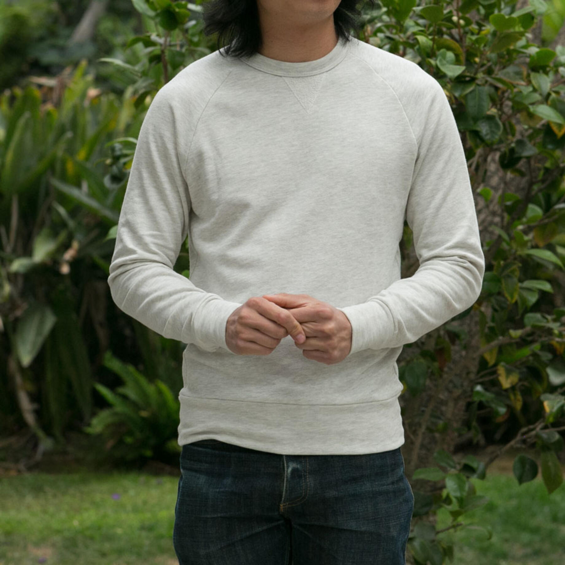 gustin american crewneck sweatshirt - oatmeal