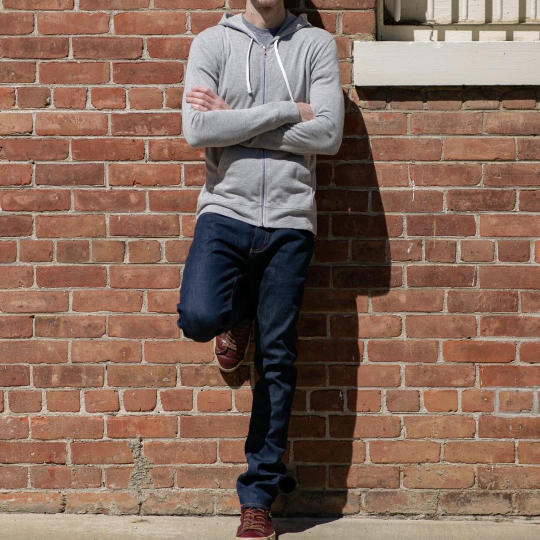 gustin superlight zip hoodie - heather grey