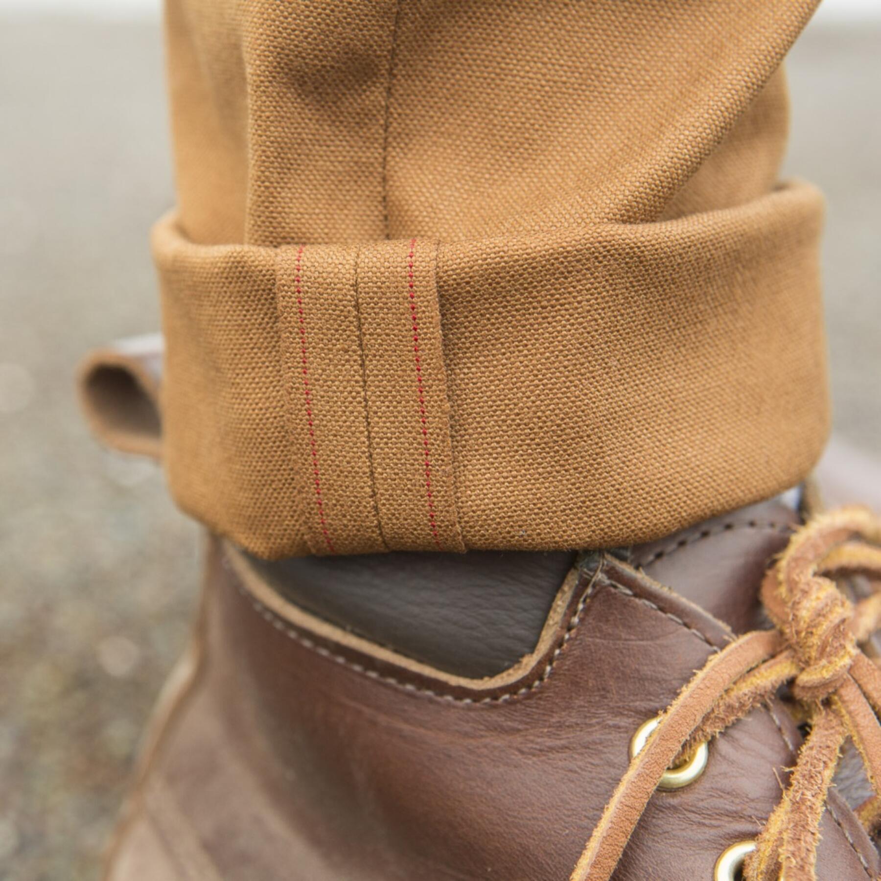 gustin #411 japan brown selvedge duck canvas