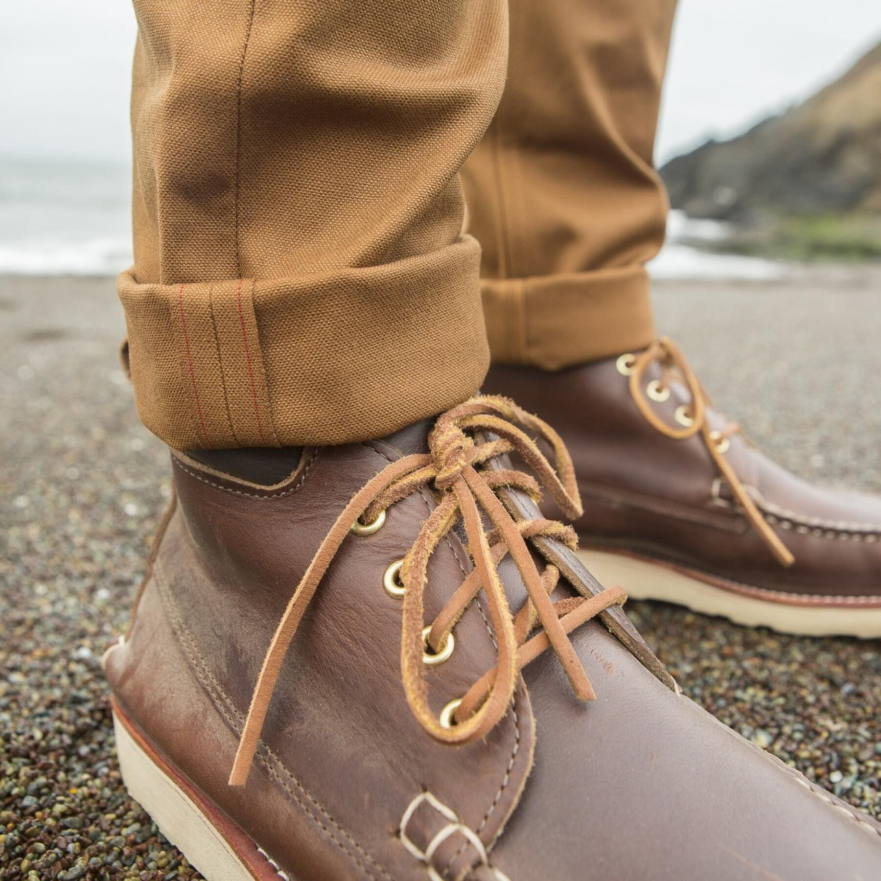 gustin #411 japan brown selvedge duck canvas