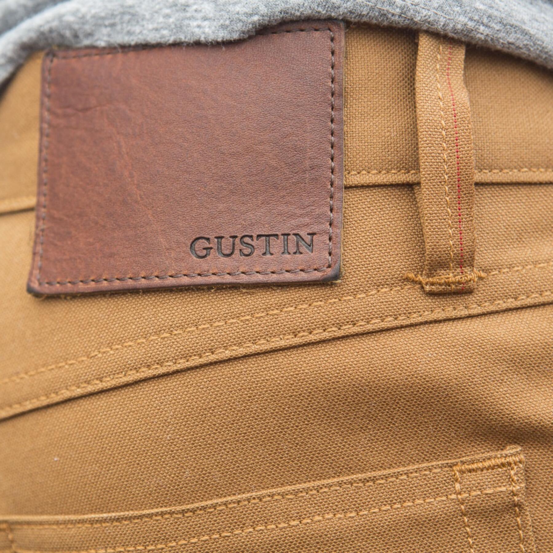 gustin #411 japan brown selvedge duck canvas