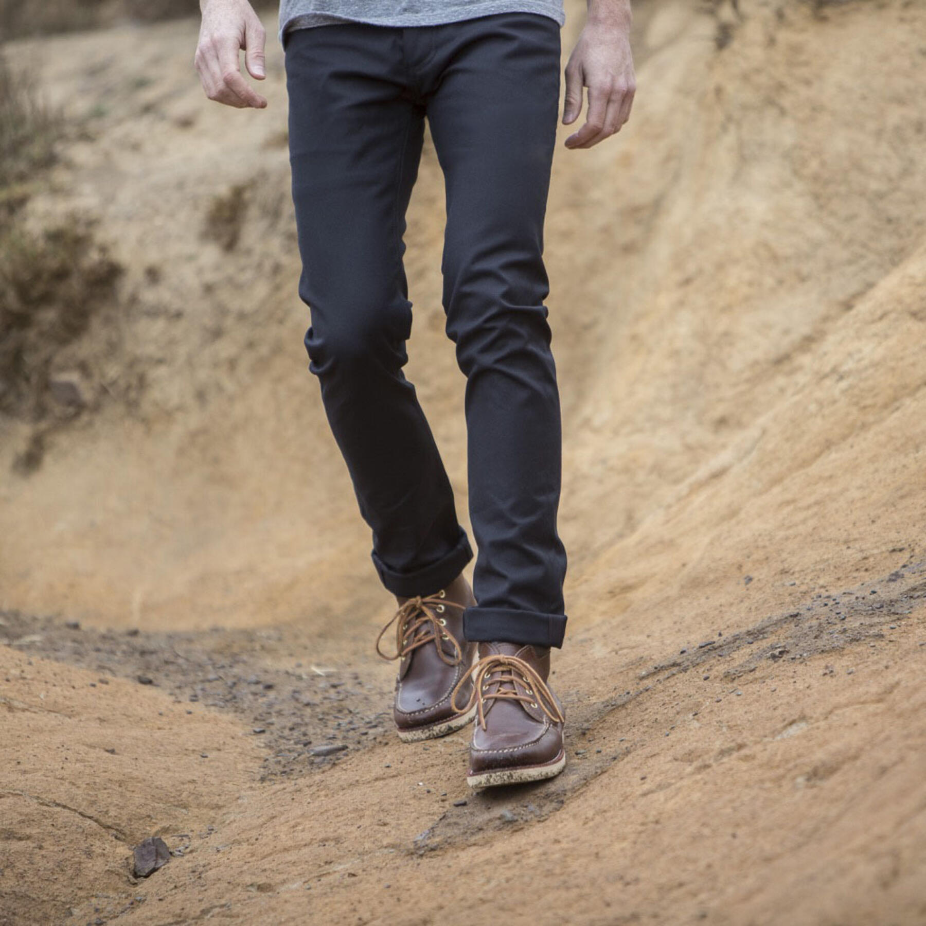gustin #413 japan black selvedge duck canvas