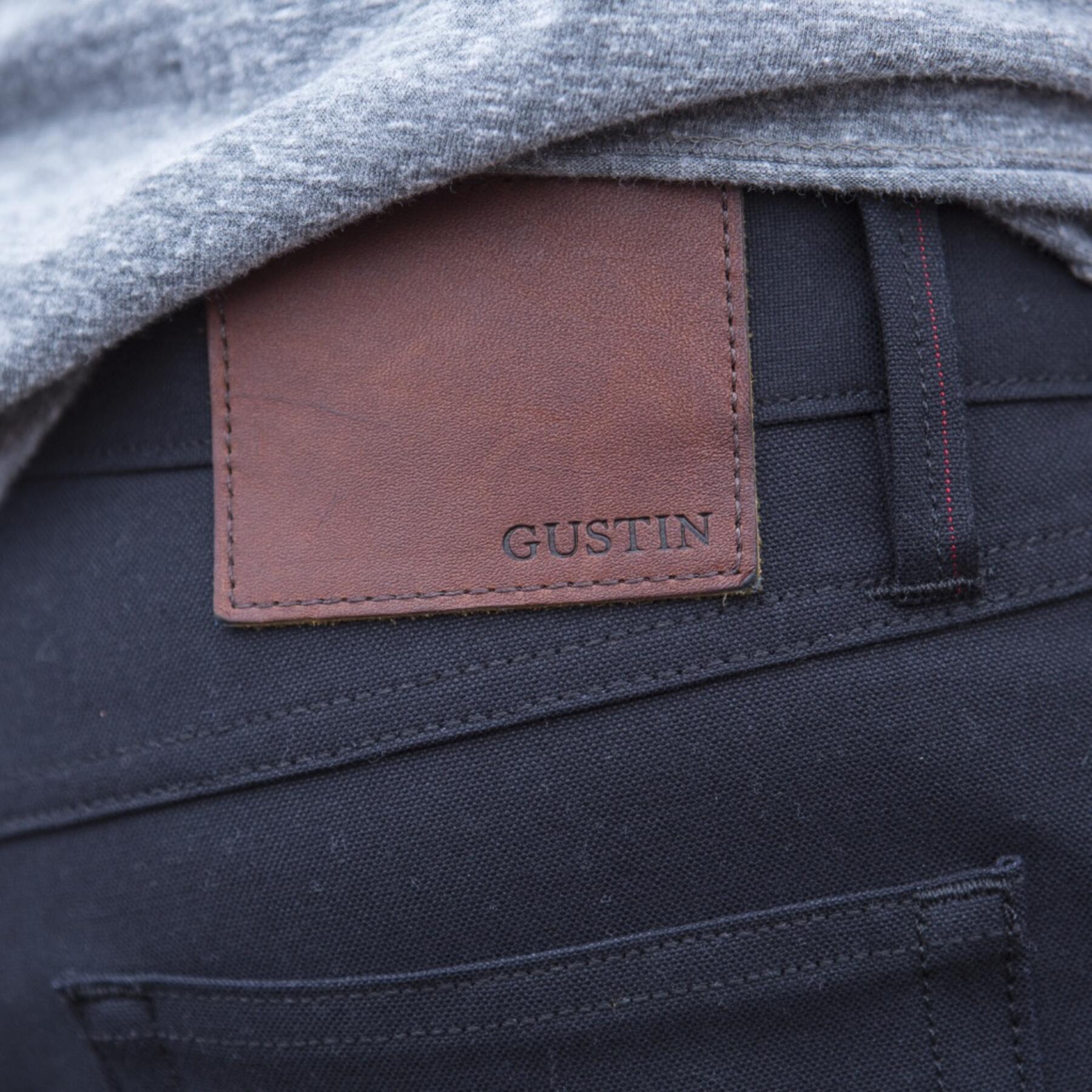 gustin #413 japan black selvedge duck canvas