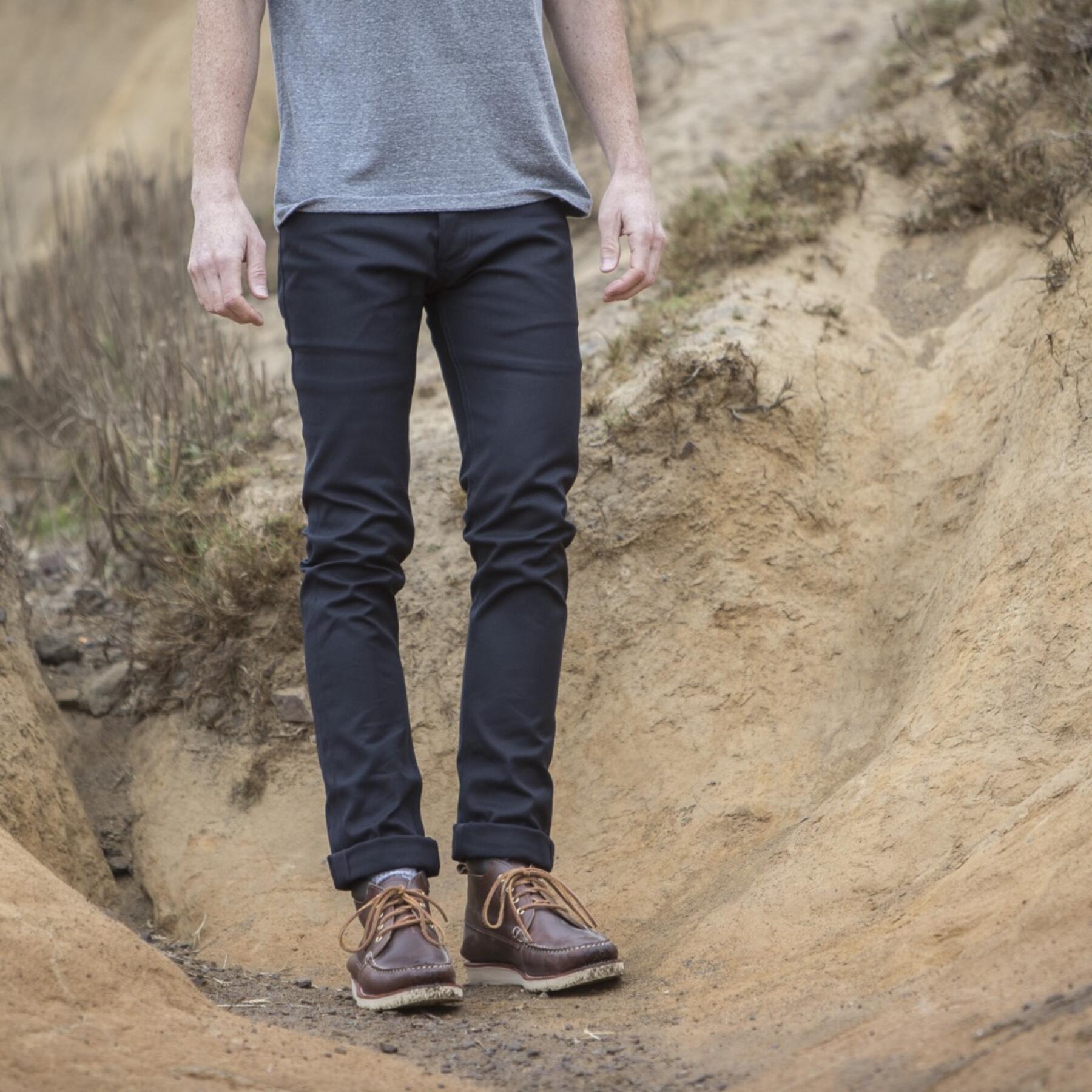 gustin #413 japan black selvedge duck canvas