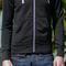 gustin fleece zip hoodie - heather black