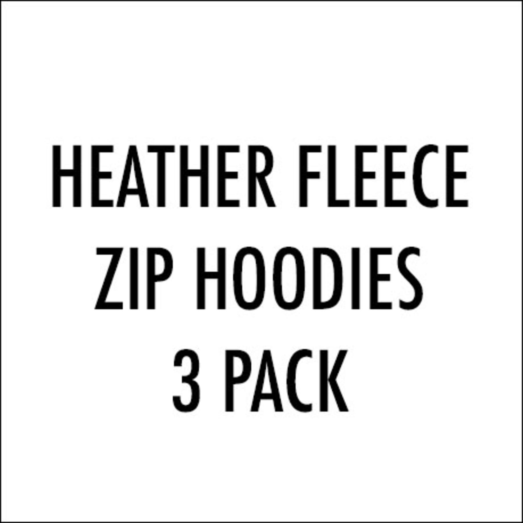 gustin fleece zip hoodie - 3 pack