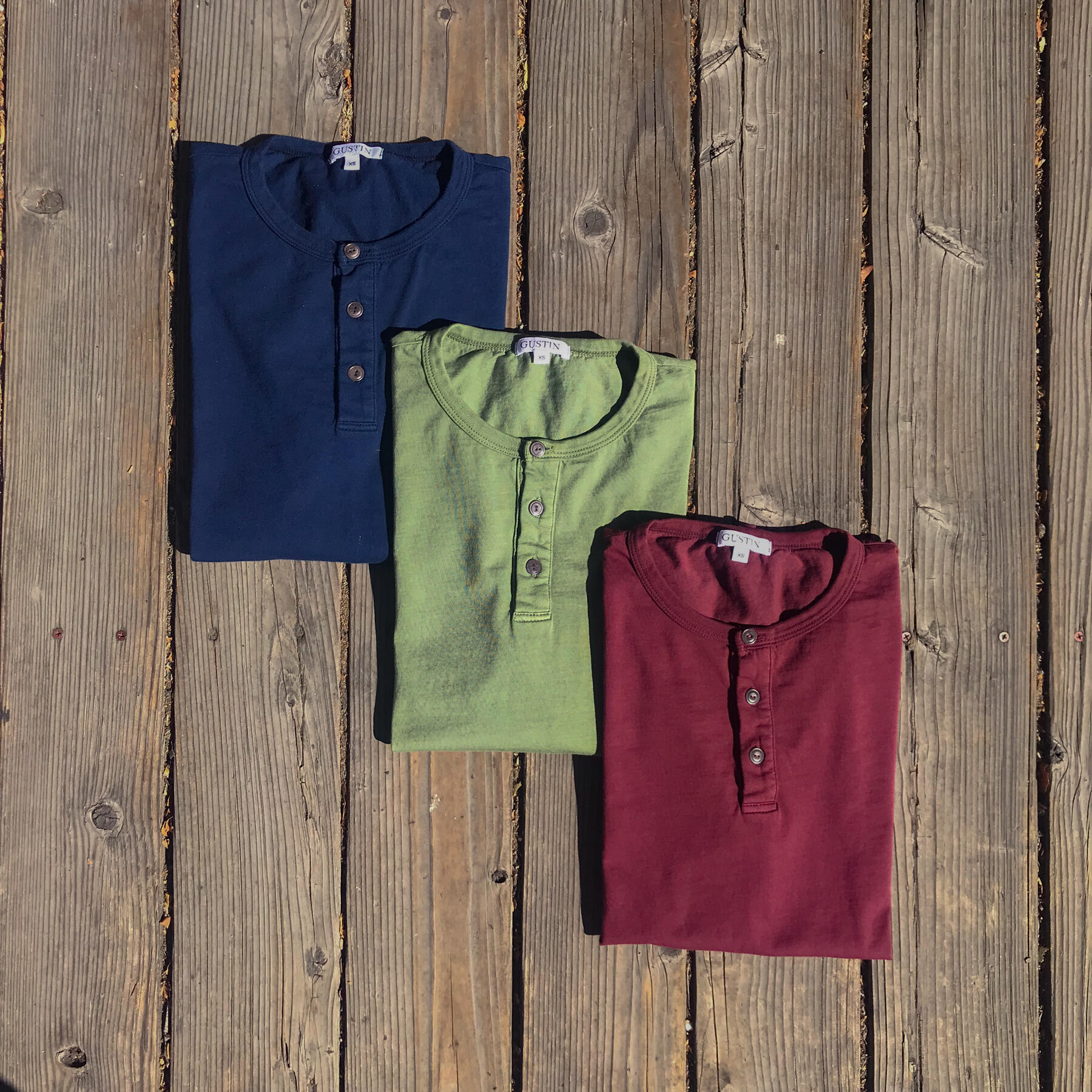 gustin henley 3pk - oxblood, navy, olive