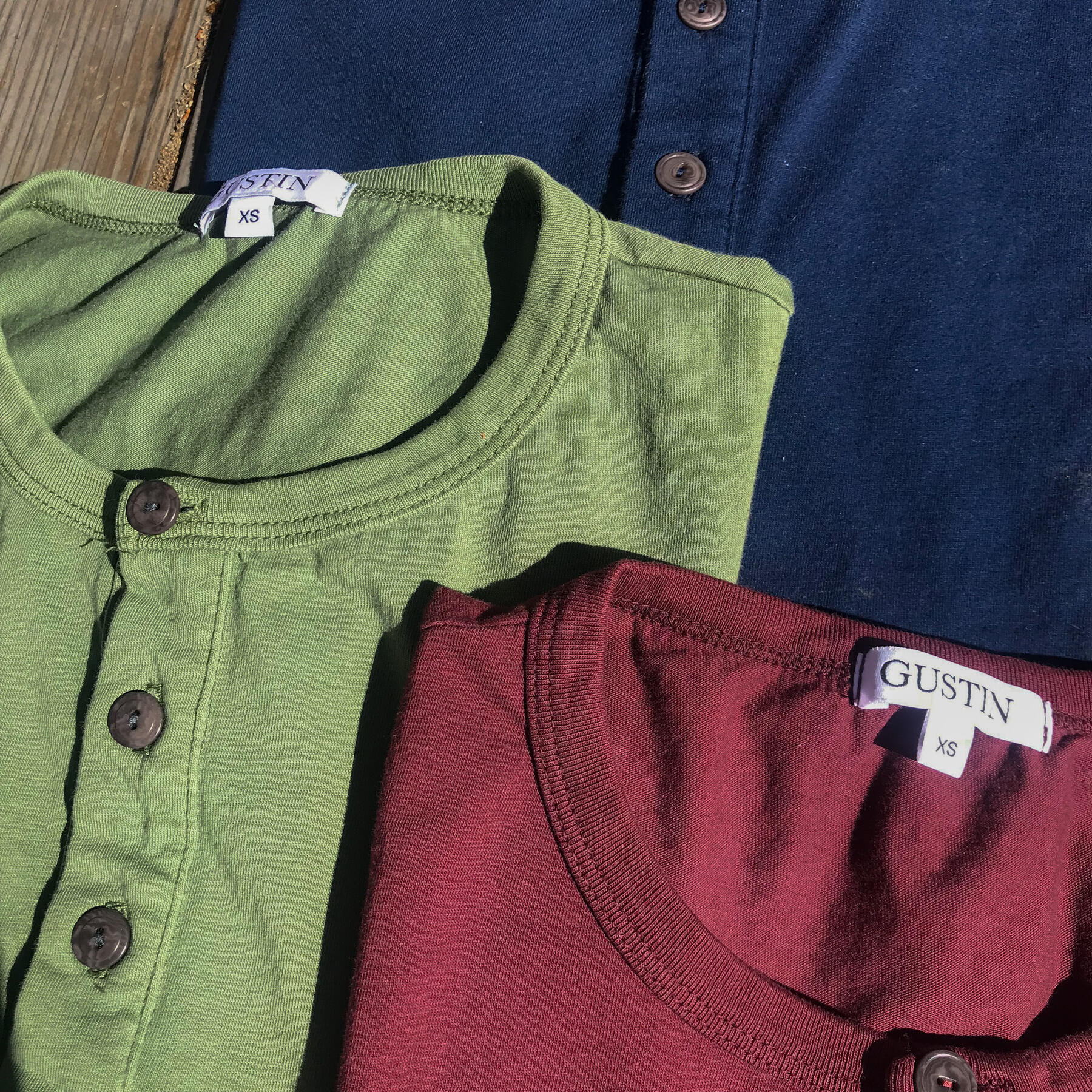 gustin henley 3pk - oxblood, navy, olive