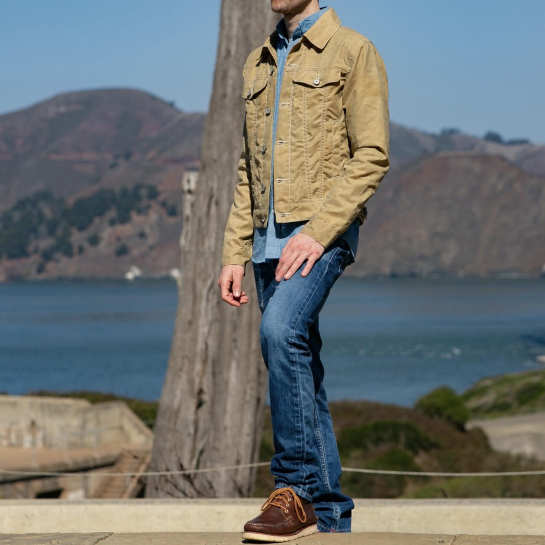 gustin soy waxed lined trucker