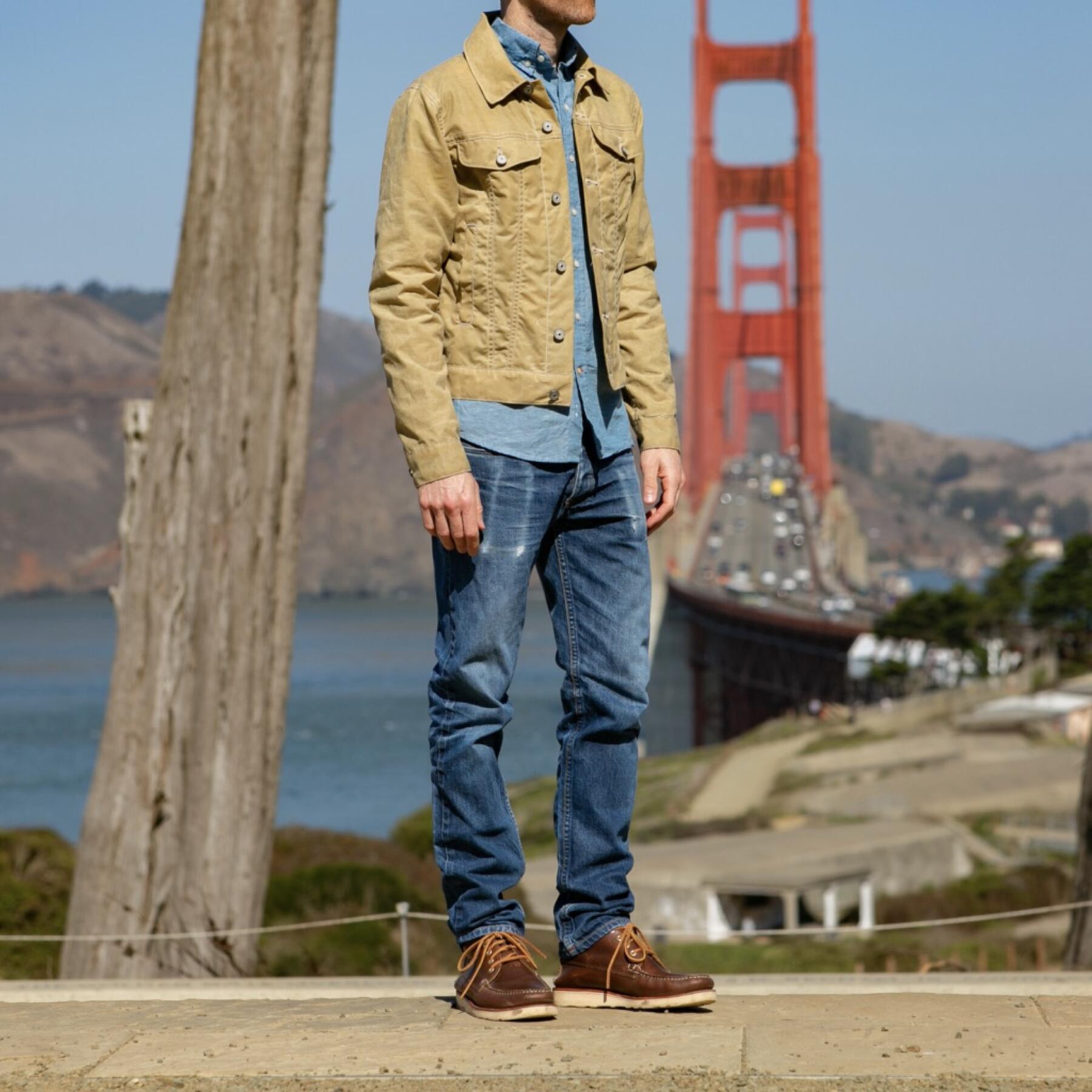 gustin soy waxed lined trucker