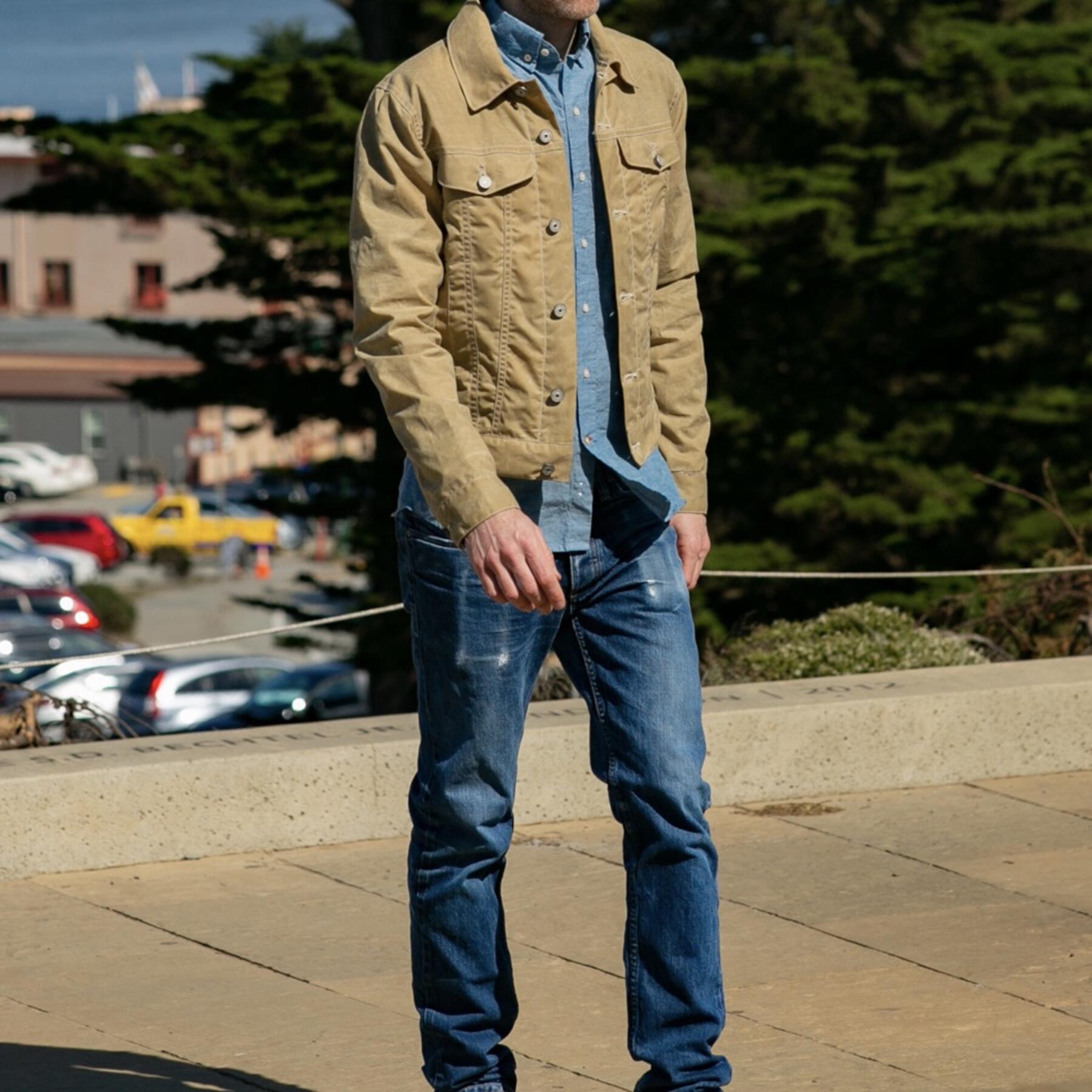 gustin soy waxed lined trucker