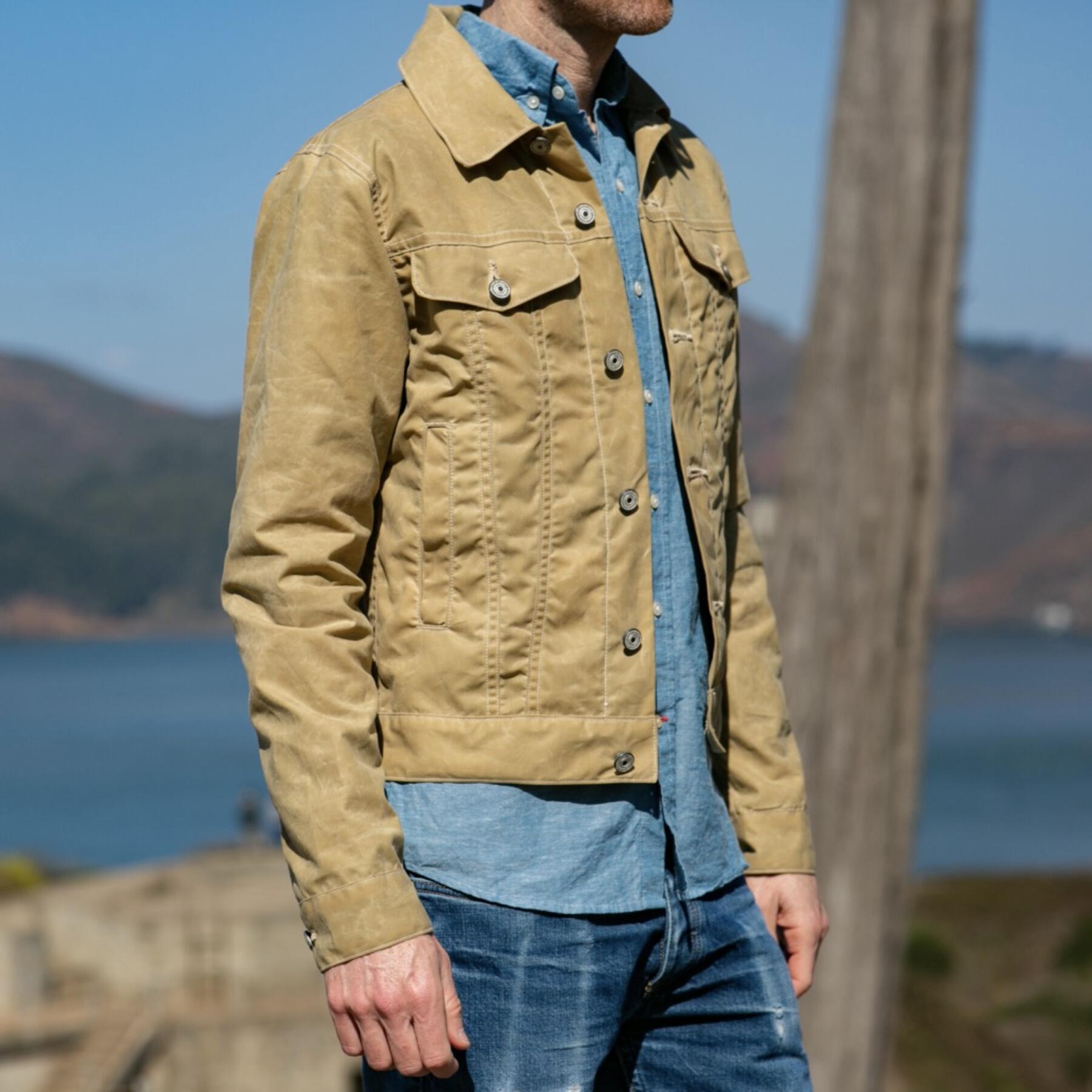 gustin soy waxed lined trucker