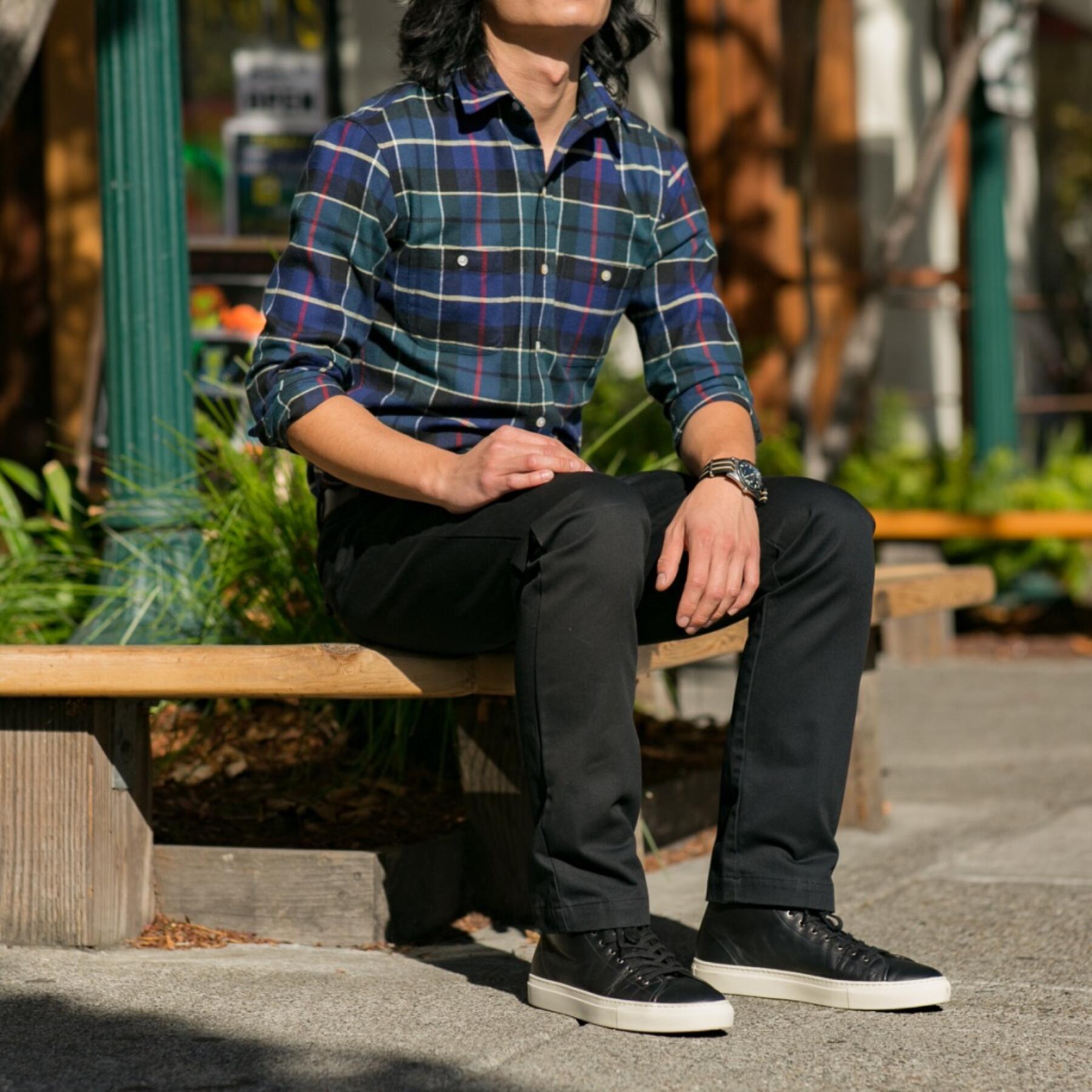 gustin #71 black chinos