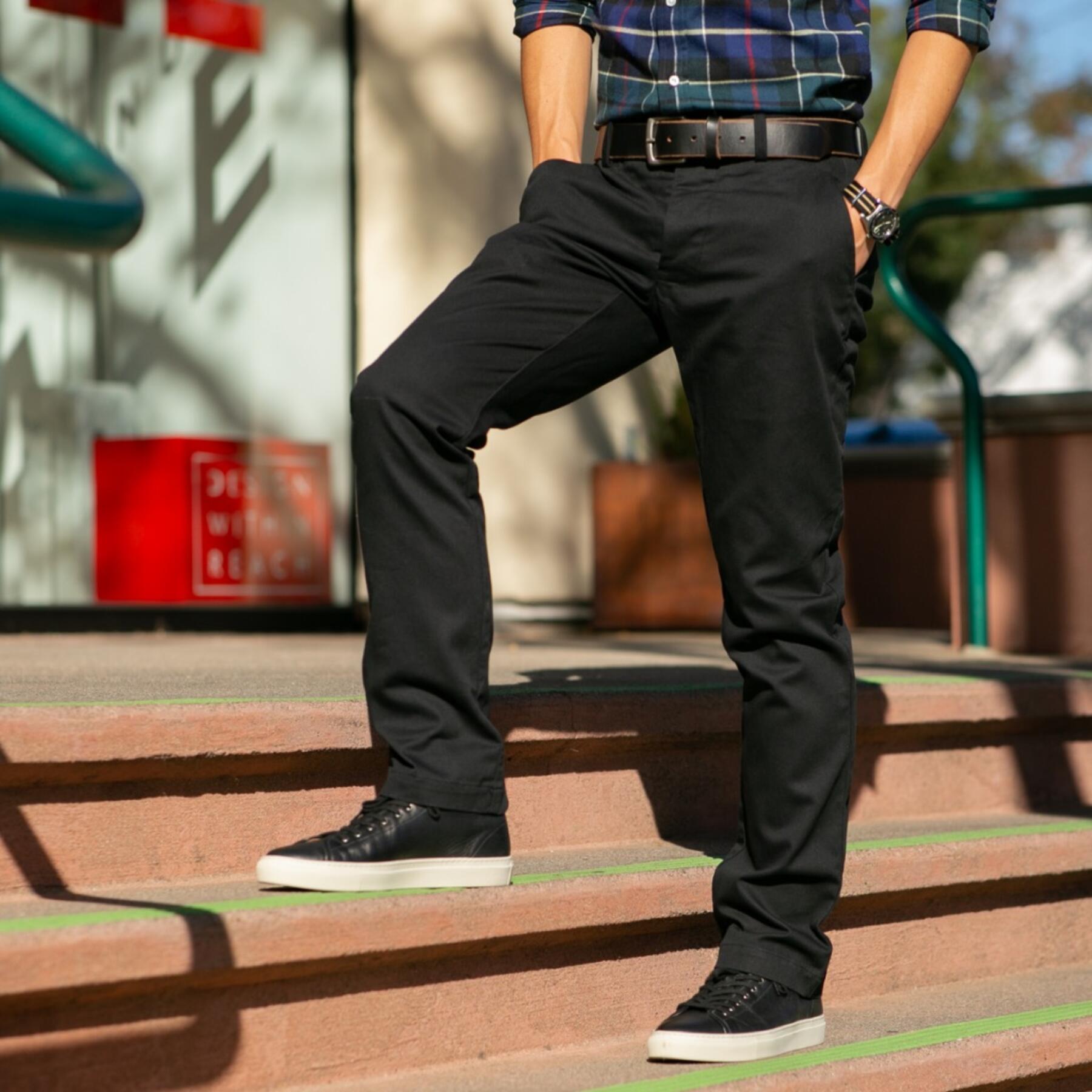 gustin #71 black chinos
