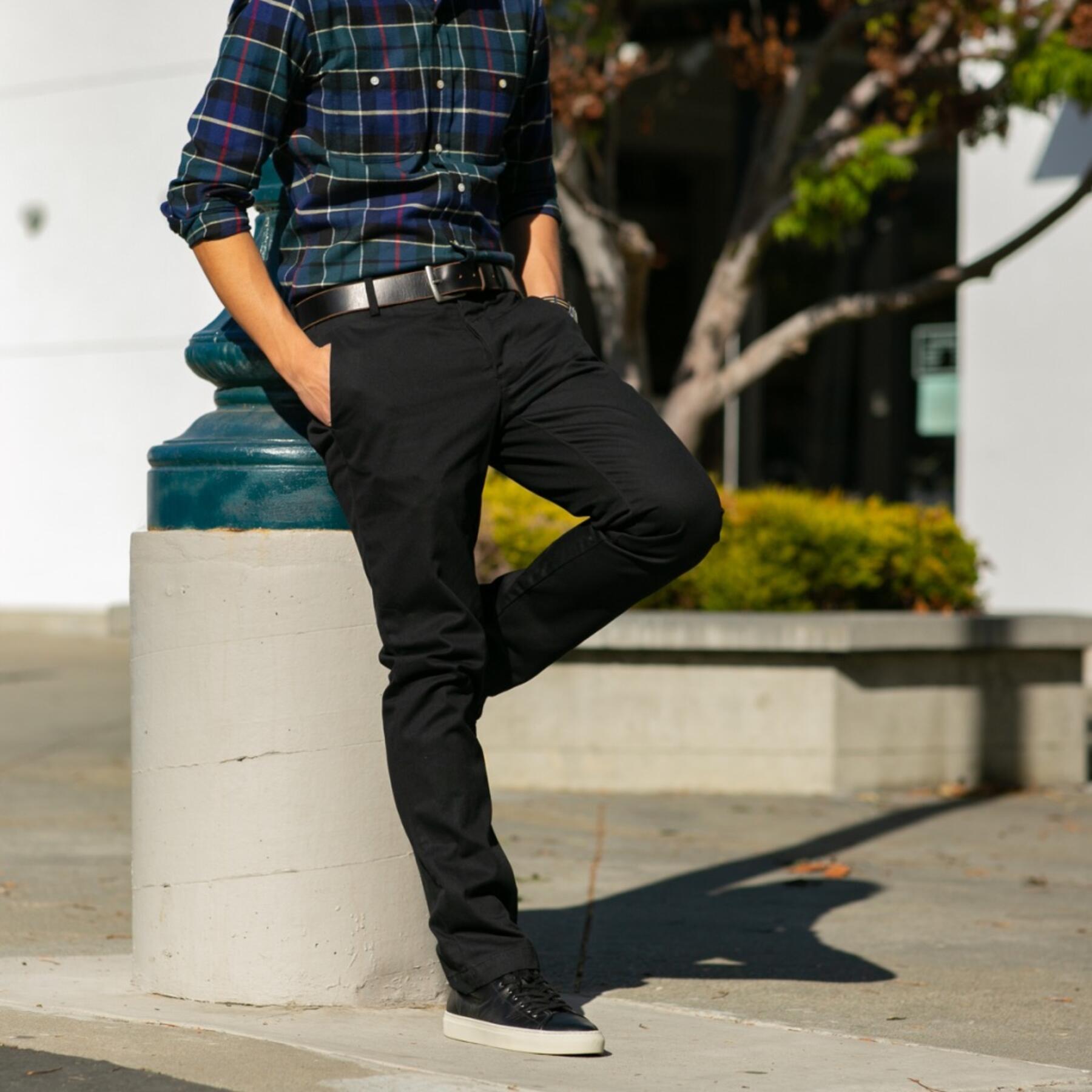 gustin #71 black chinos