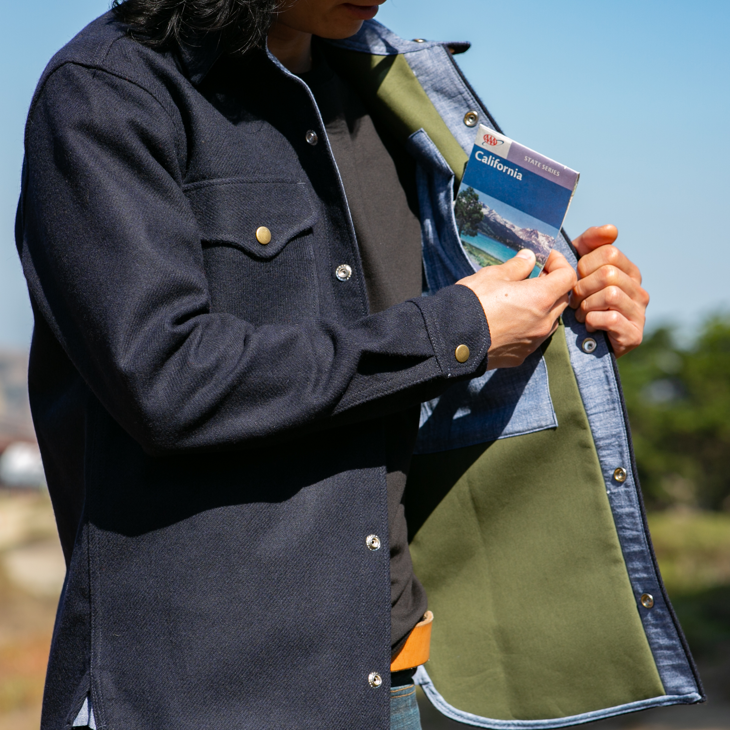 14 Navy Bonded Wool-Canvas CPO | Gustin Jackets CPO Jackets