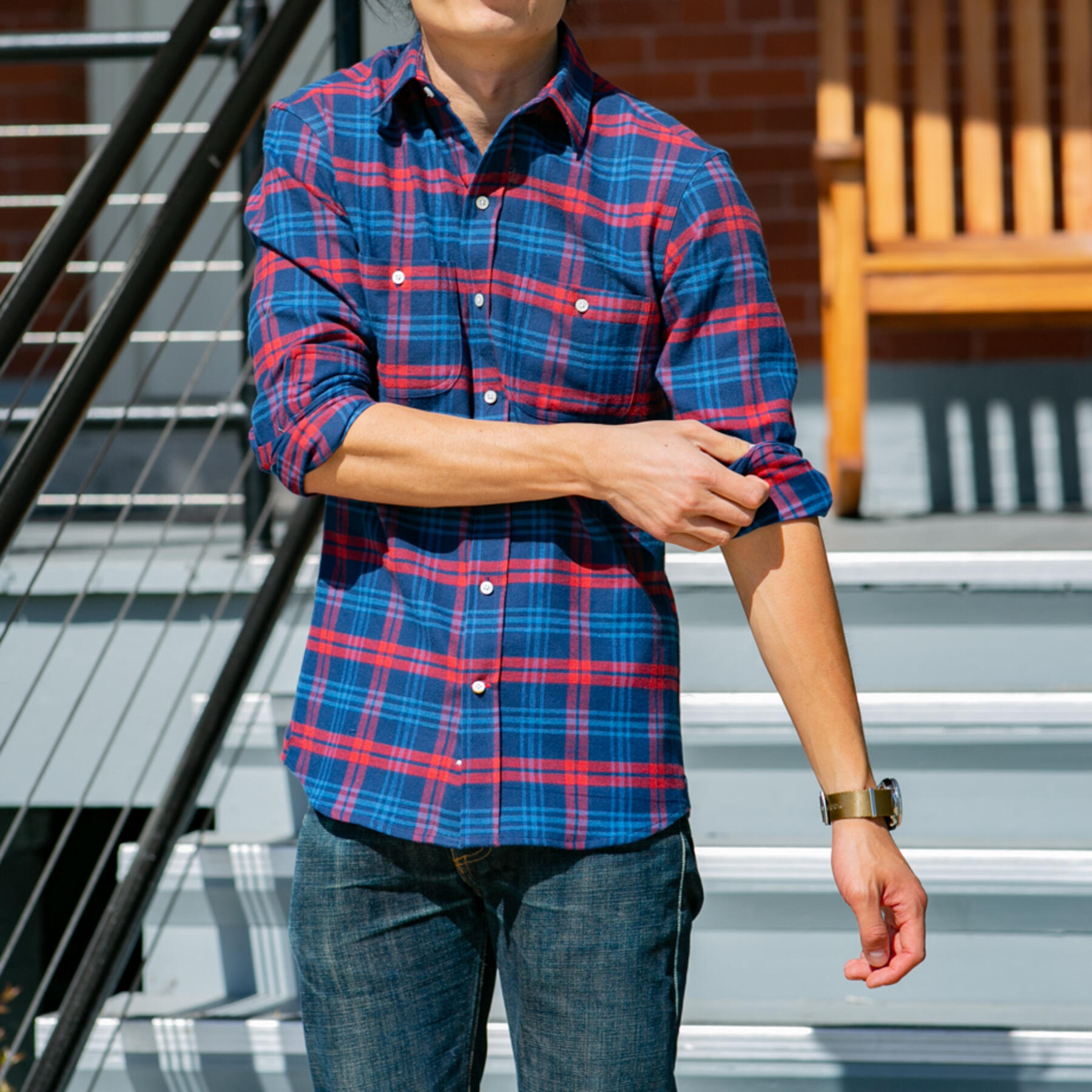 gustin #617 royal fire flannel