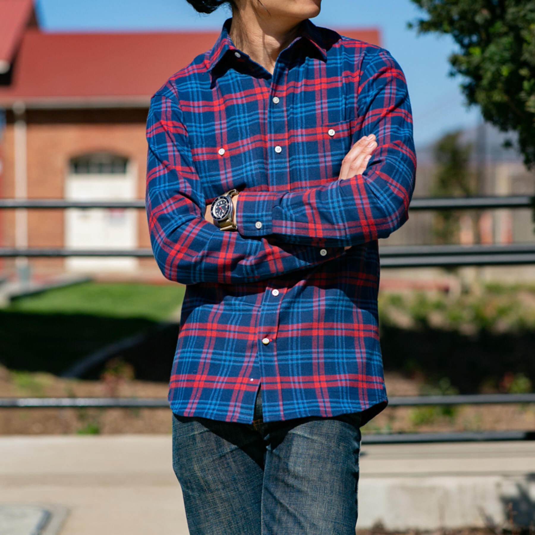 gustin #617 royal fire flannel