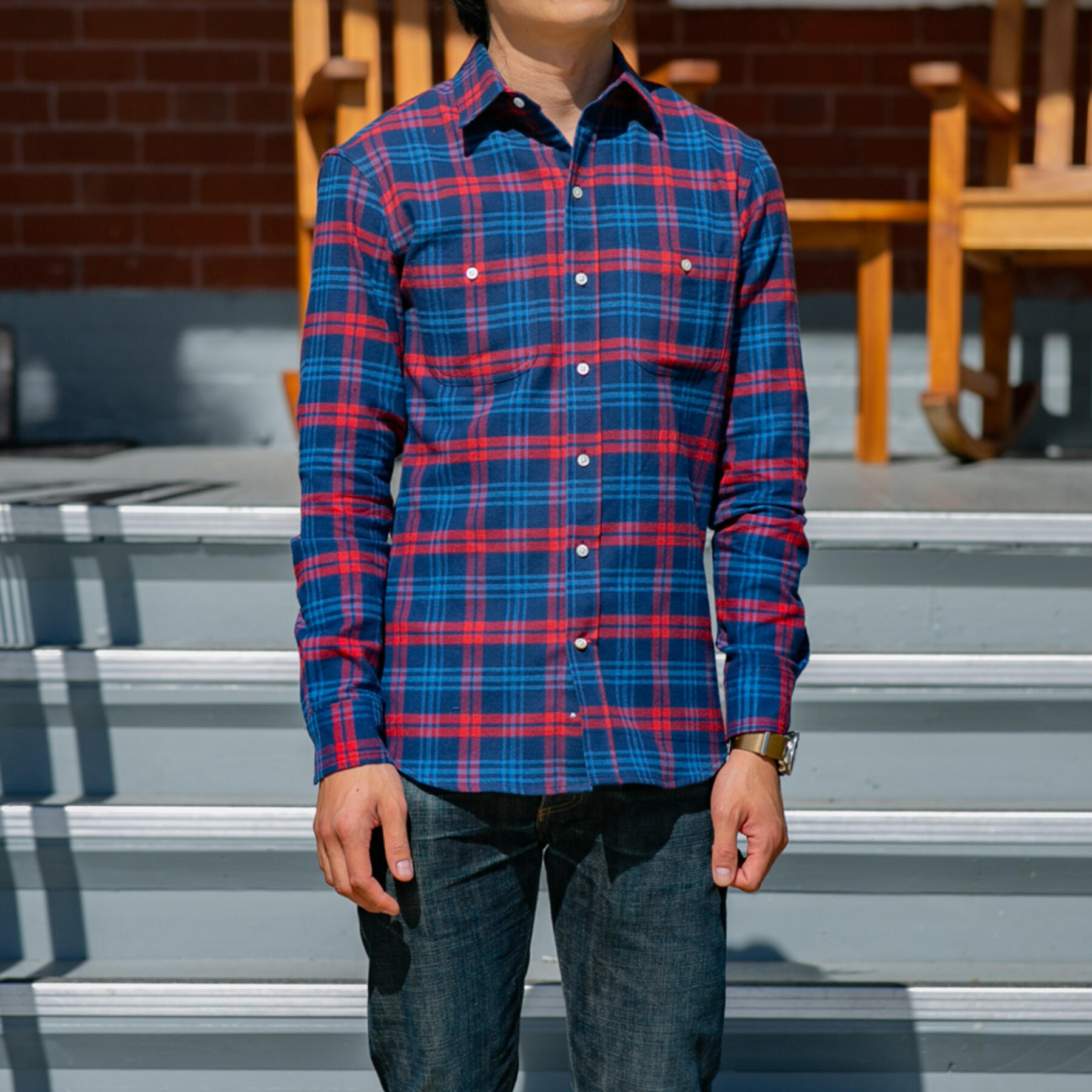 gustin #617 royal fire flannel