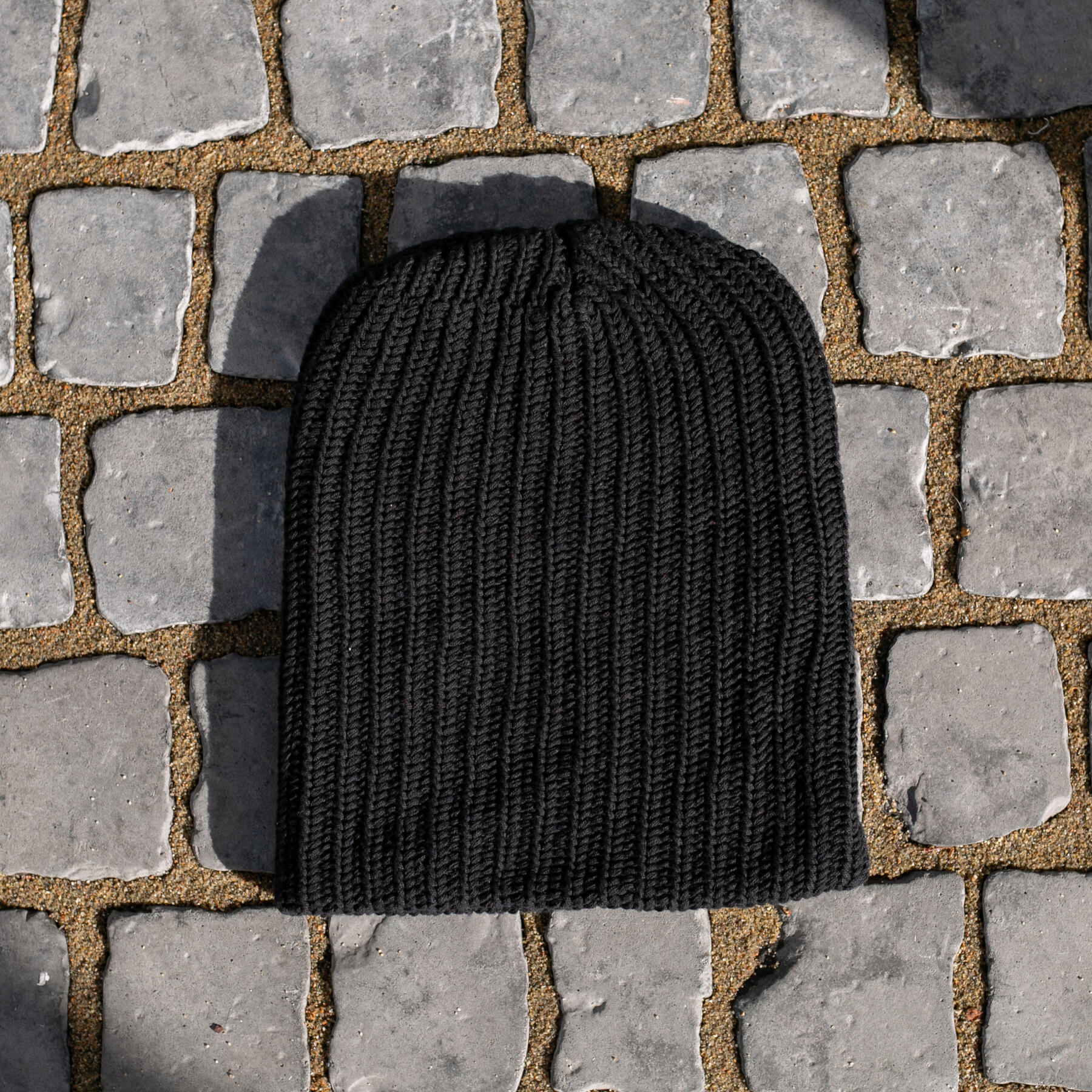 gustin american knit beanie - black