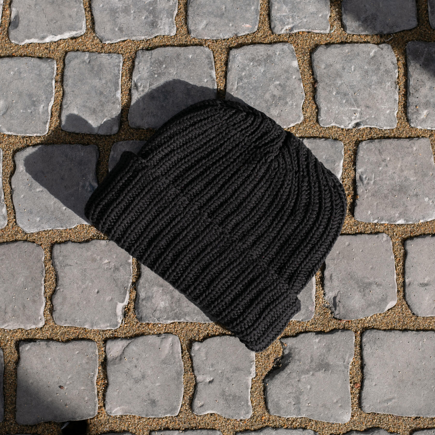 gustin american knit beanie - black