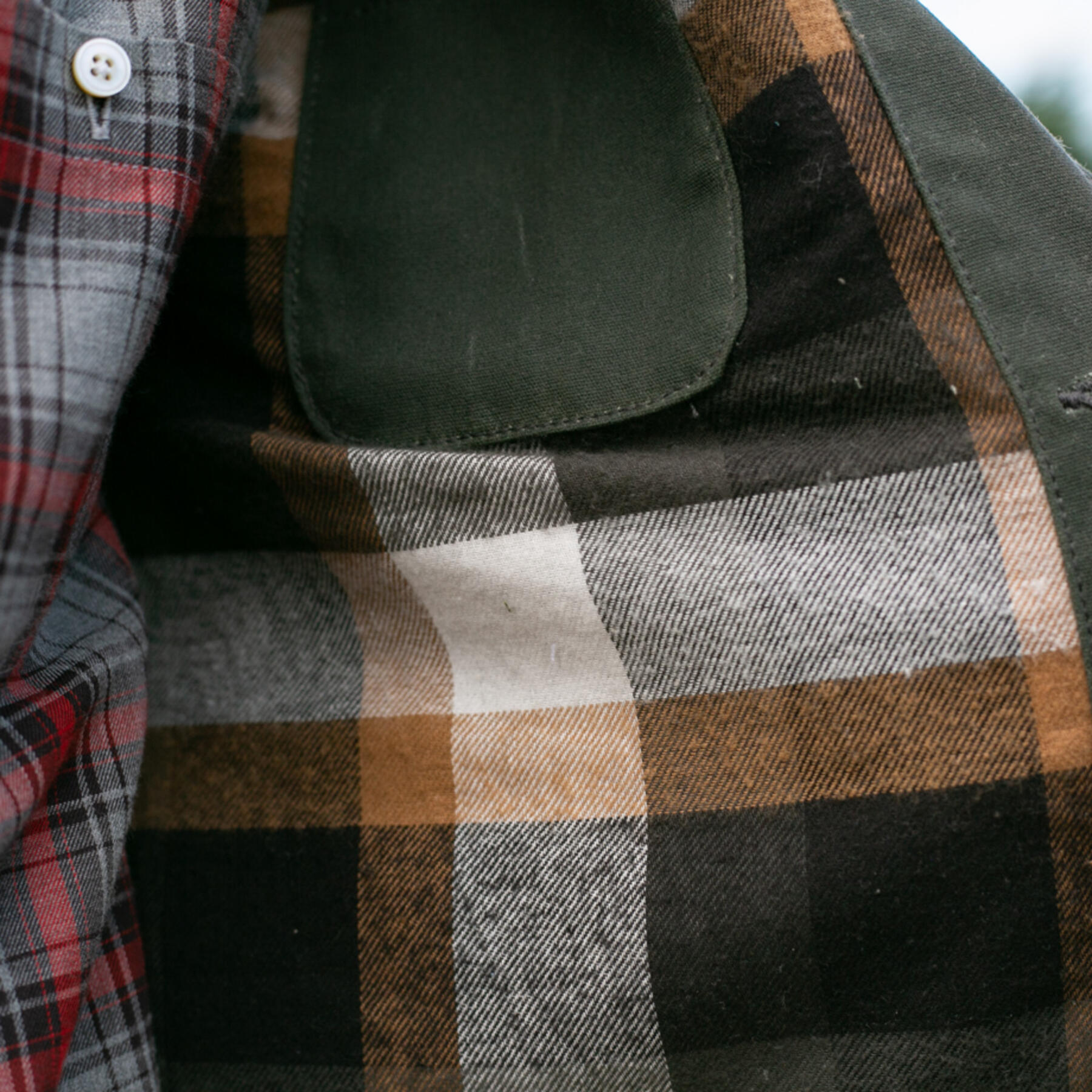 gustin chore coat - olive waxed canvas
