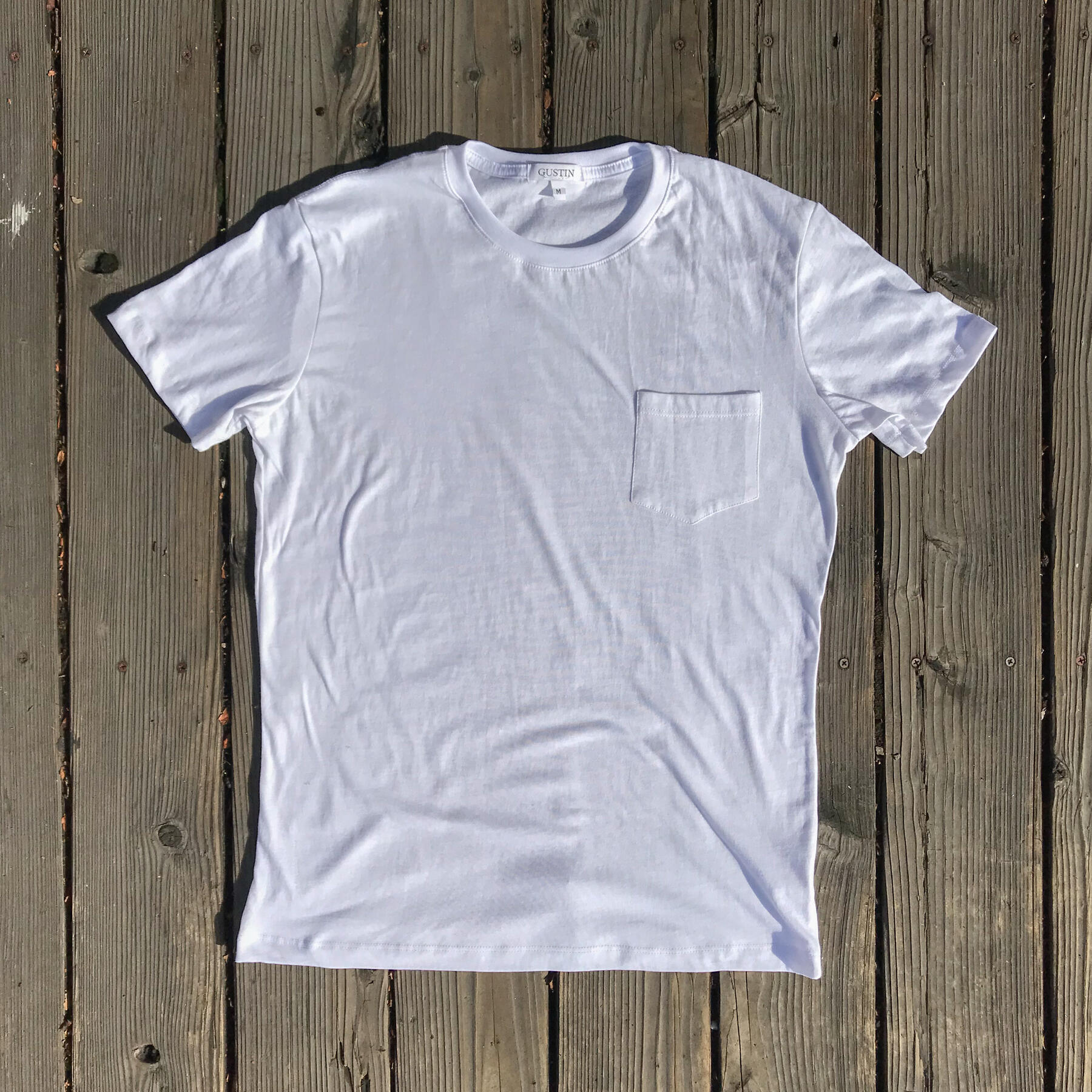 gustin usa pocket t-shirt 3 pack (white, black, heather grey)