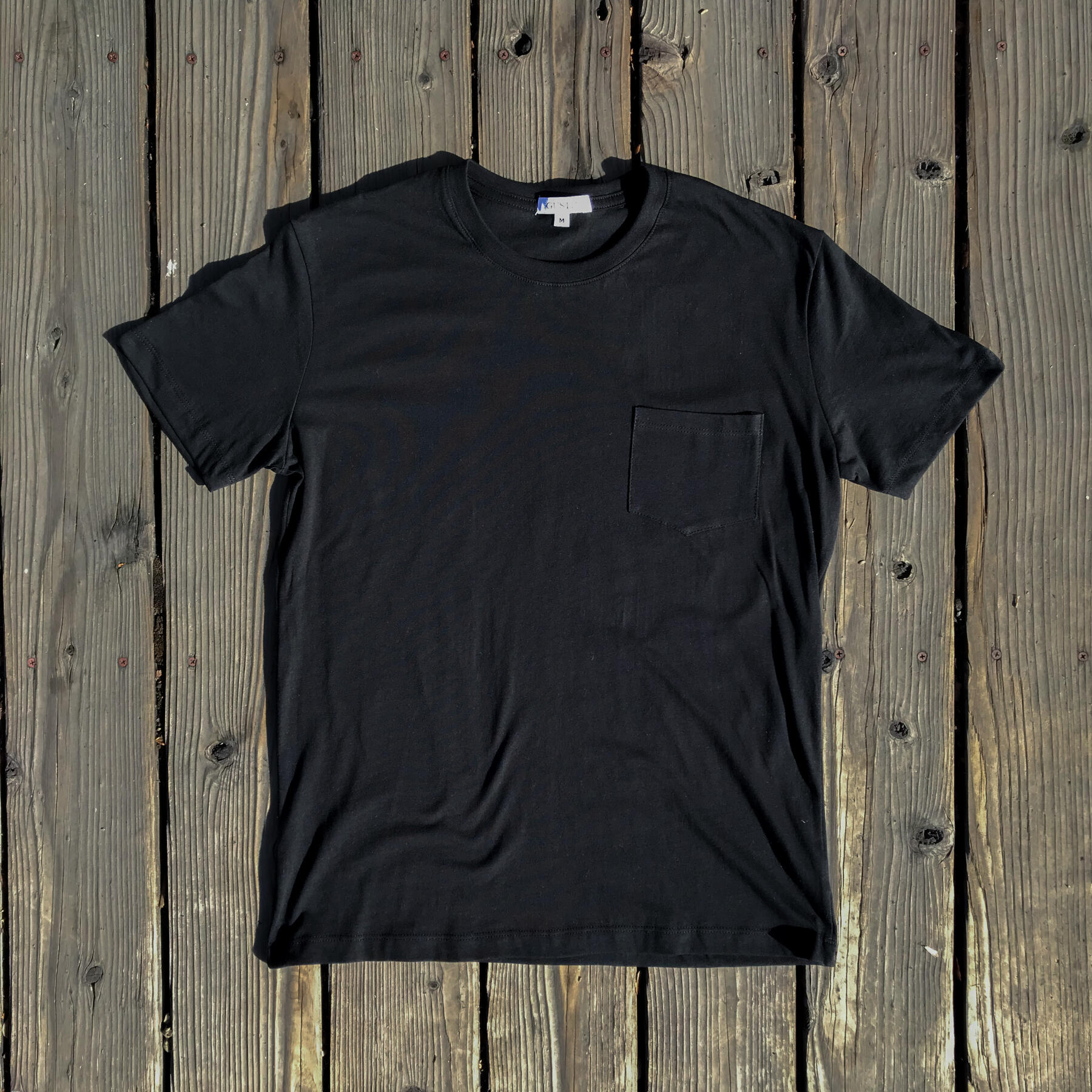 gustin usa pocket t-shirt 3 pack (white, black, heather grey)