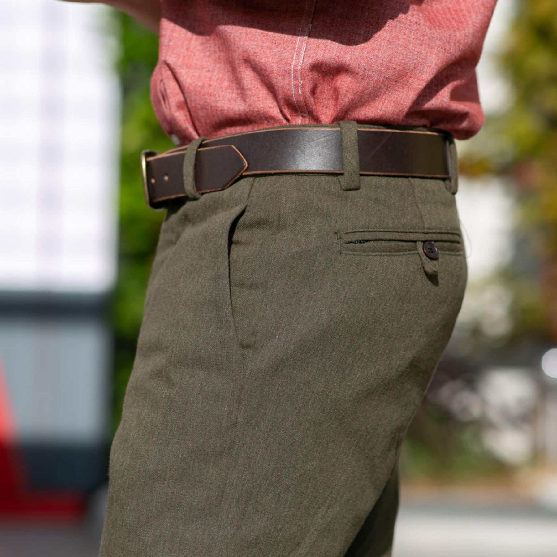 gustin #180 japan vintage wool chinos - brown